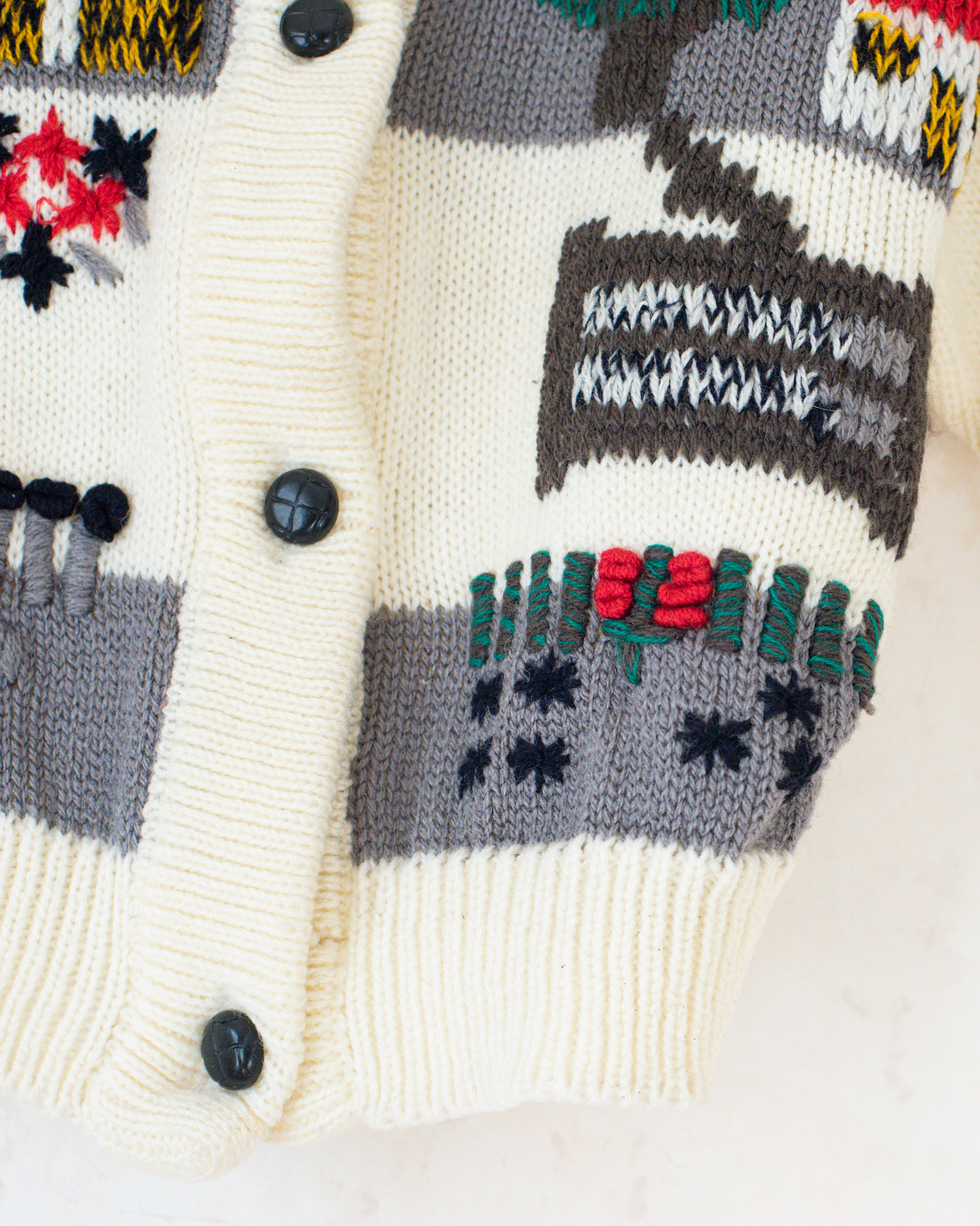 קרדיגן צמר עם רקמות צבעוניות | 2-3 שנים