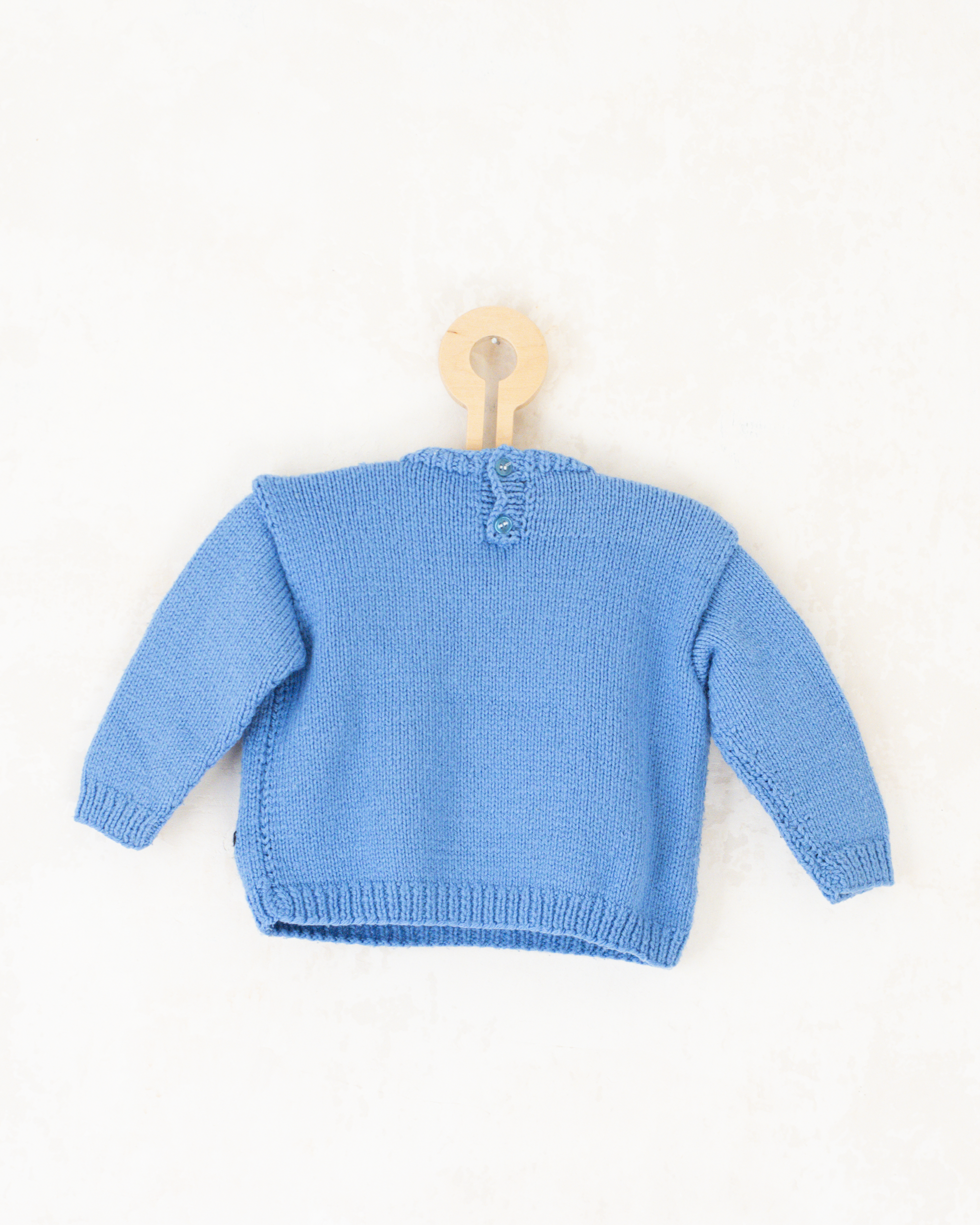 סוודר כחול עם כלב ים | 12-18 חודשים