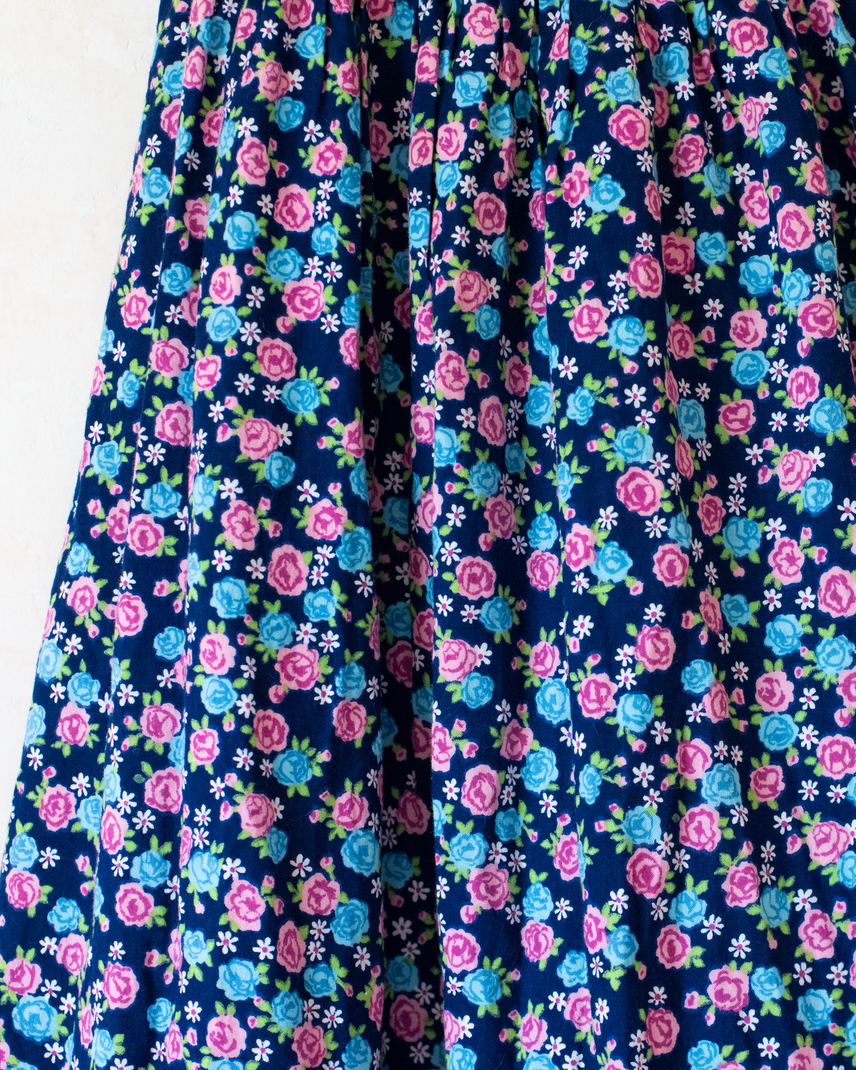 Floral maxi dress with pink lace | 7-9 years