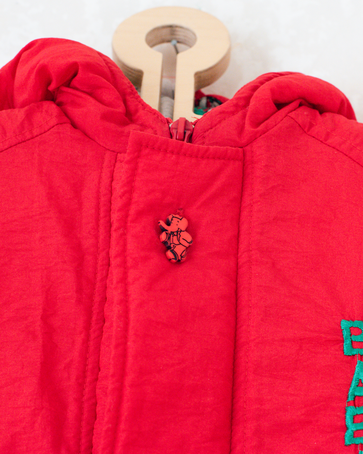 Red snowsuit with the King in the Pub | 6-9 months