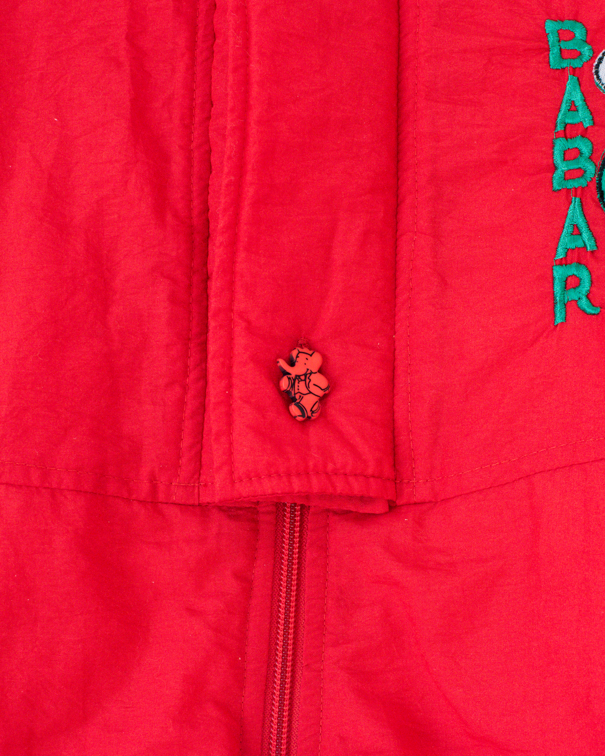 Red snowsuit with the King in the Pub | 6-9 months