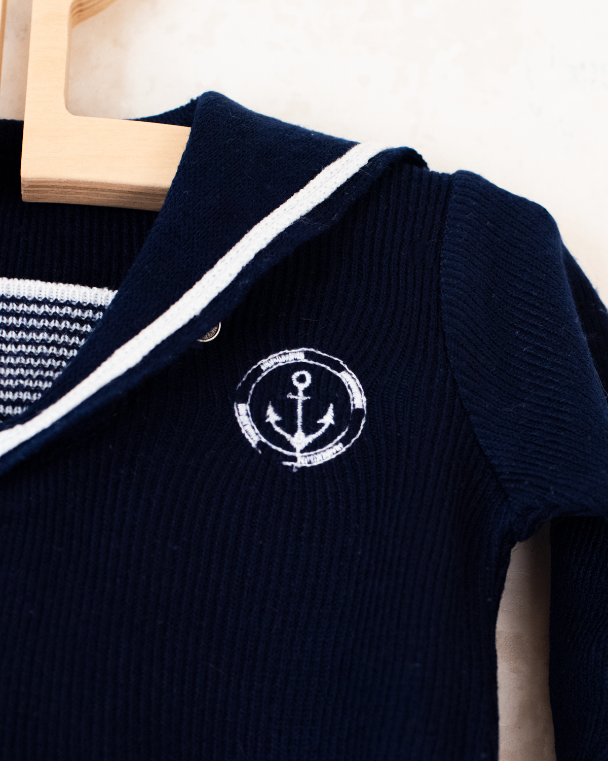 Sailor sweater with wide collar | 6-9 months