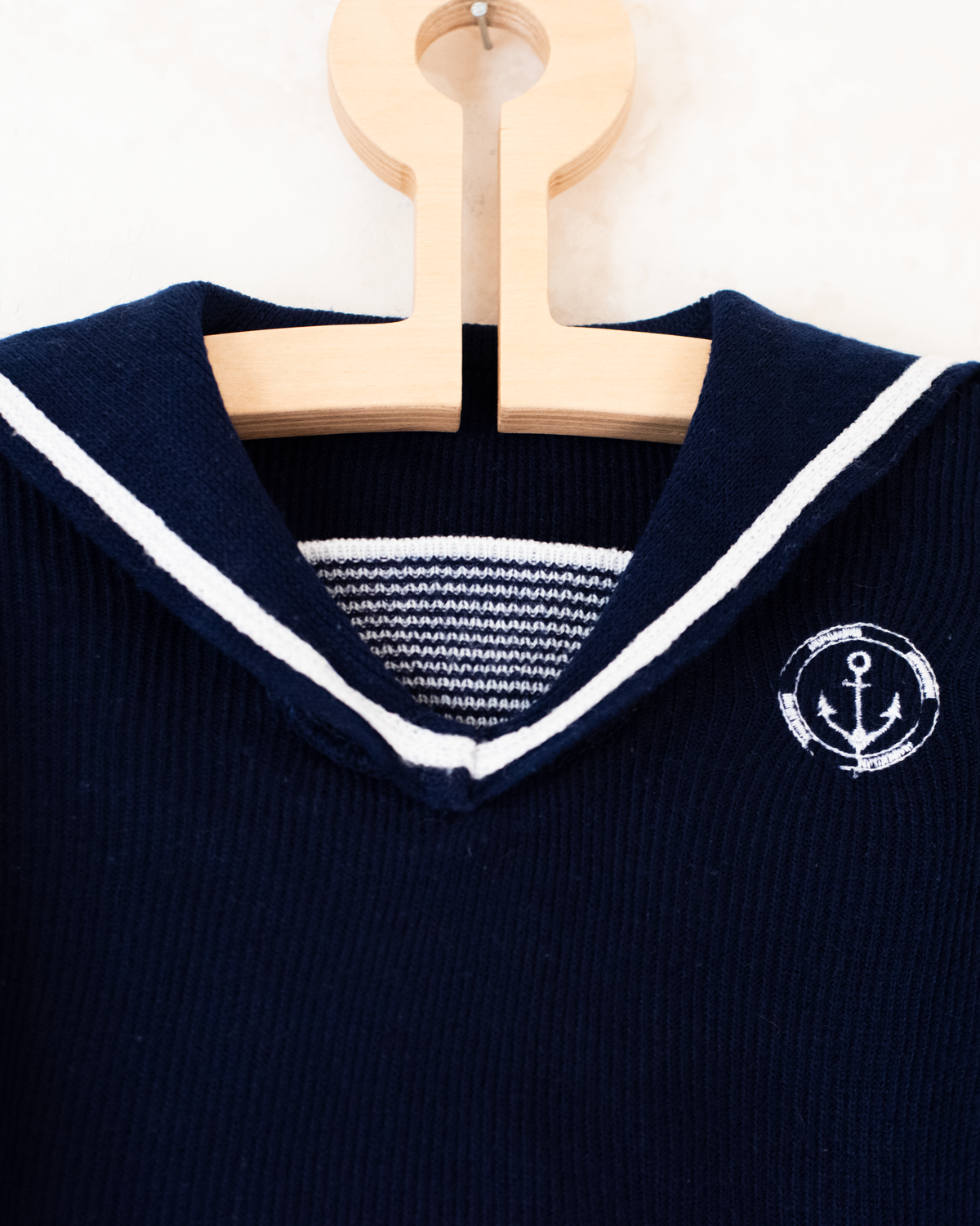 Sailor sweater with wide collar | 6-9 months