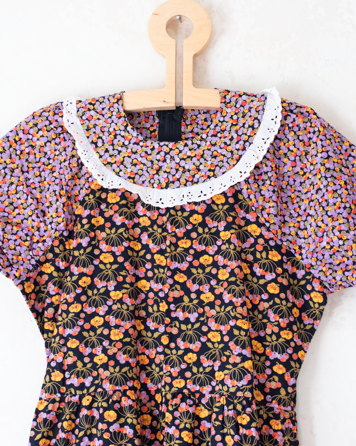 Floral Maxi Dress | French Deadstock from the Seventies | 11-12 Years