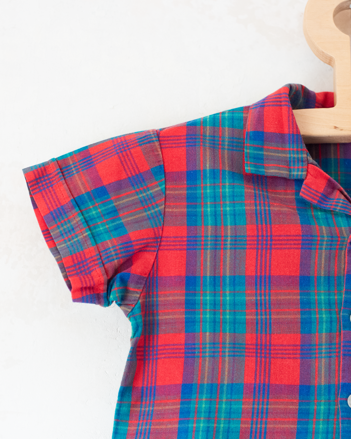 Plaid button-down shirt in perfect colors | 9-12 months