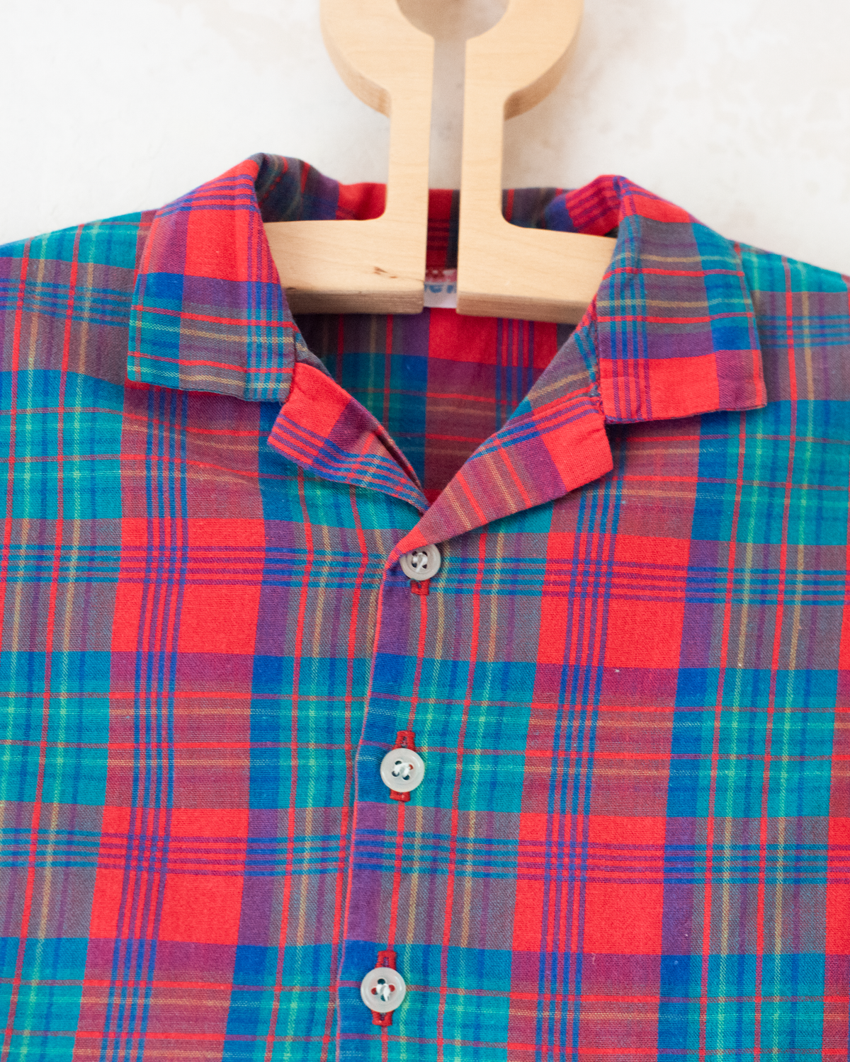 Plaid button-down shirt in perfect colors | 9-12 months