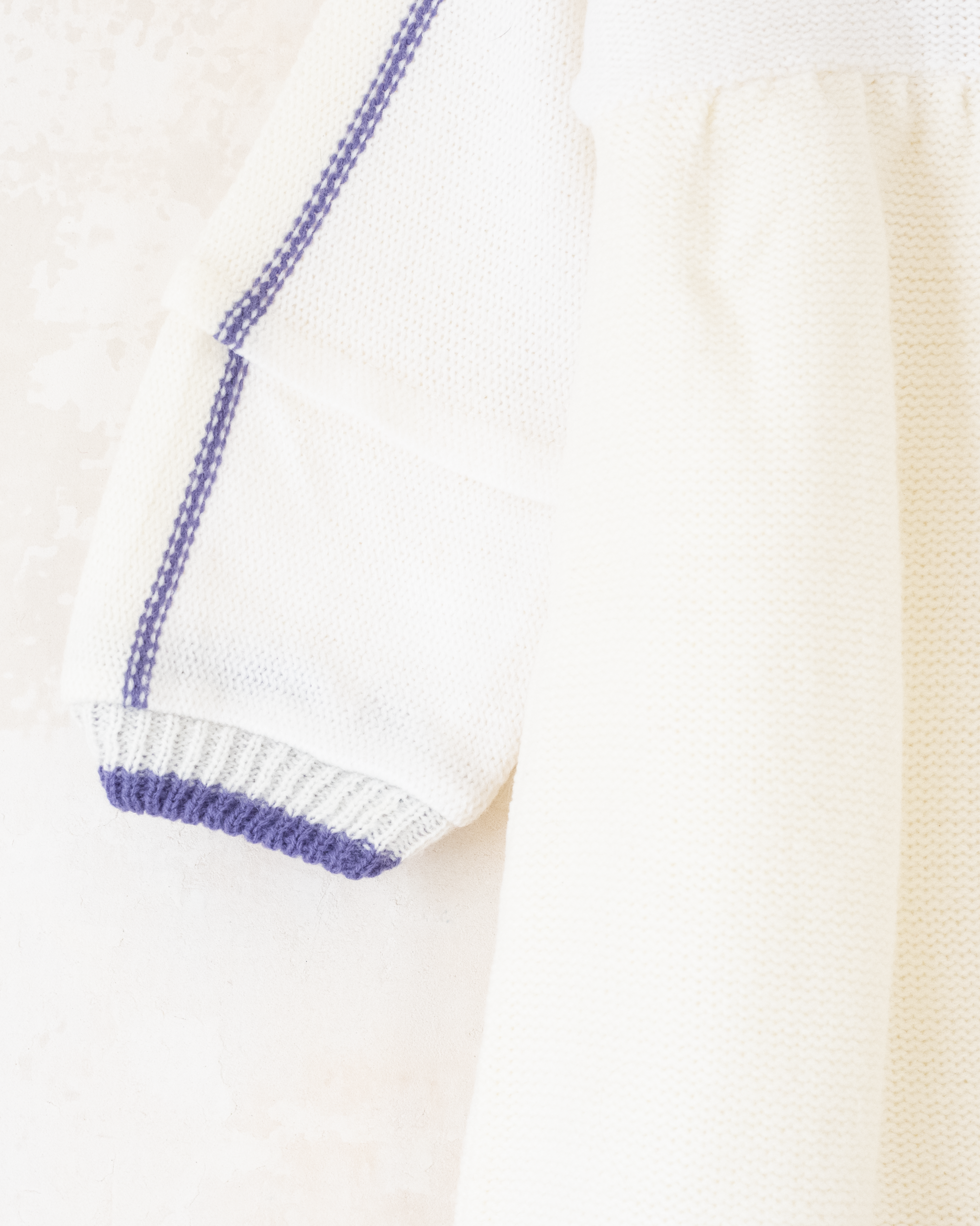 שמלת צמר לבנה עם ארנב ומטריה | 12-18 חודשים