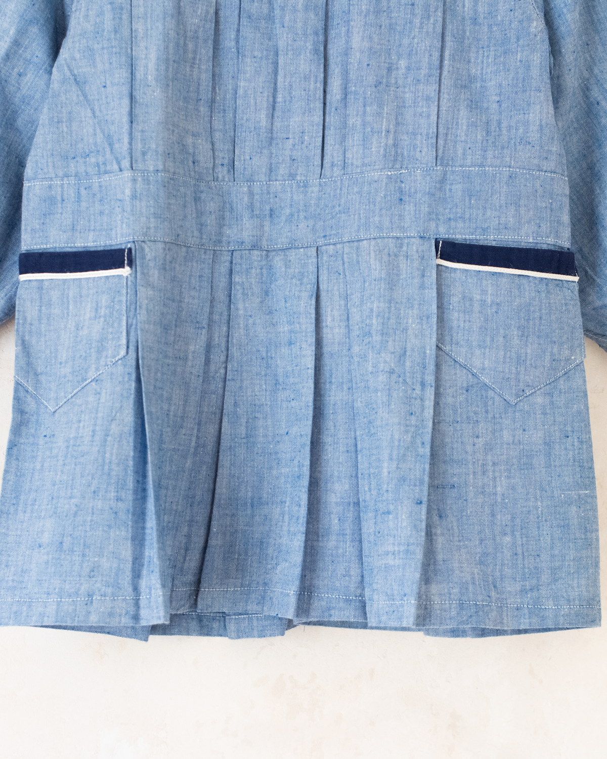French Denim Tunic | Dead Stock from the 60s | 12-18 months