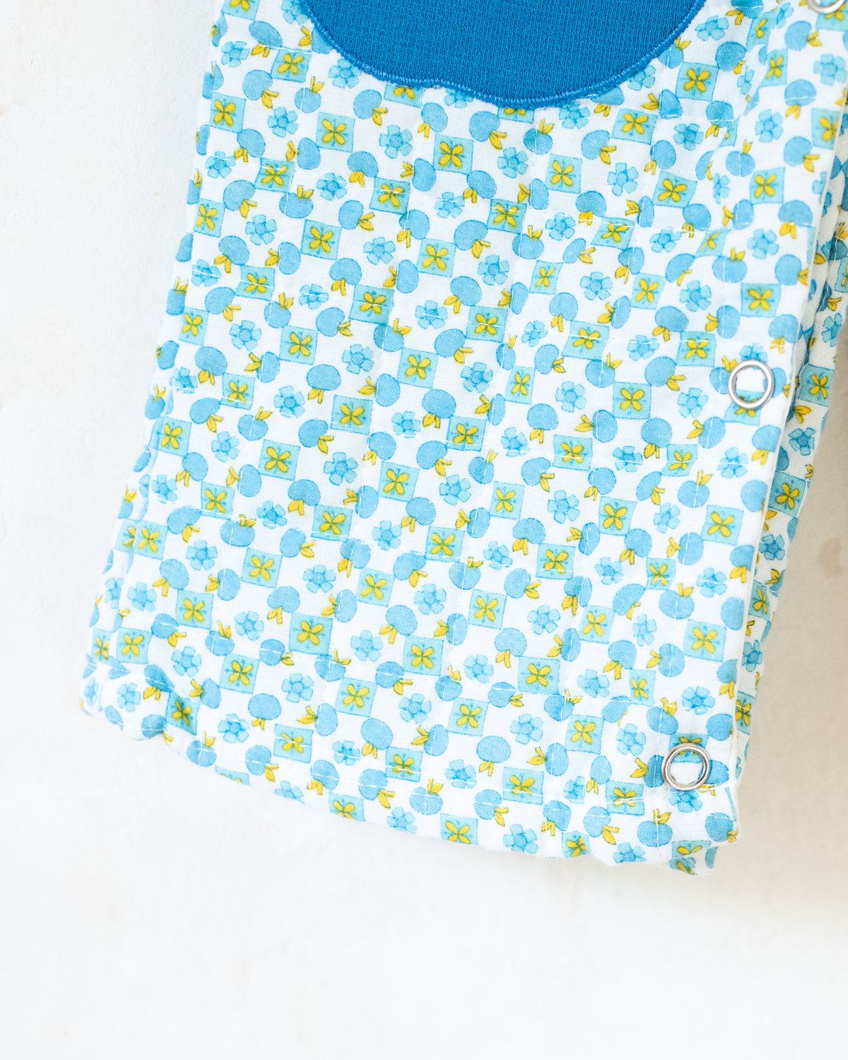 Sixties overalls with apple | 6-9 months
