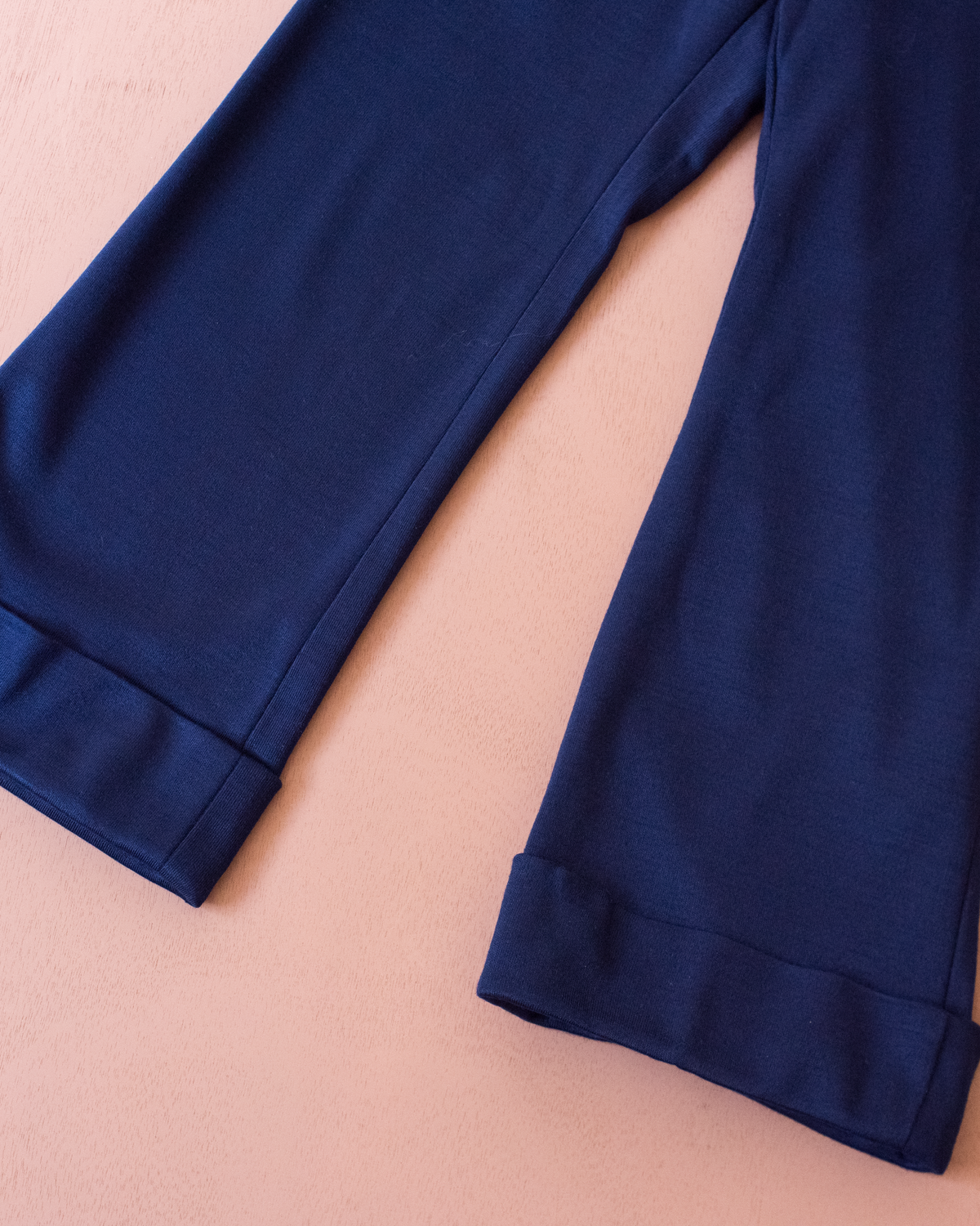 Blue pants with embroidered anchor | Italian deadstock | 8-9 years