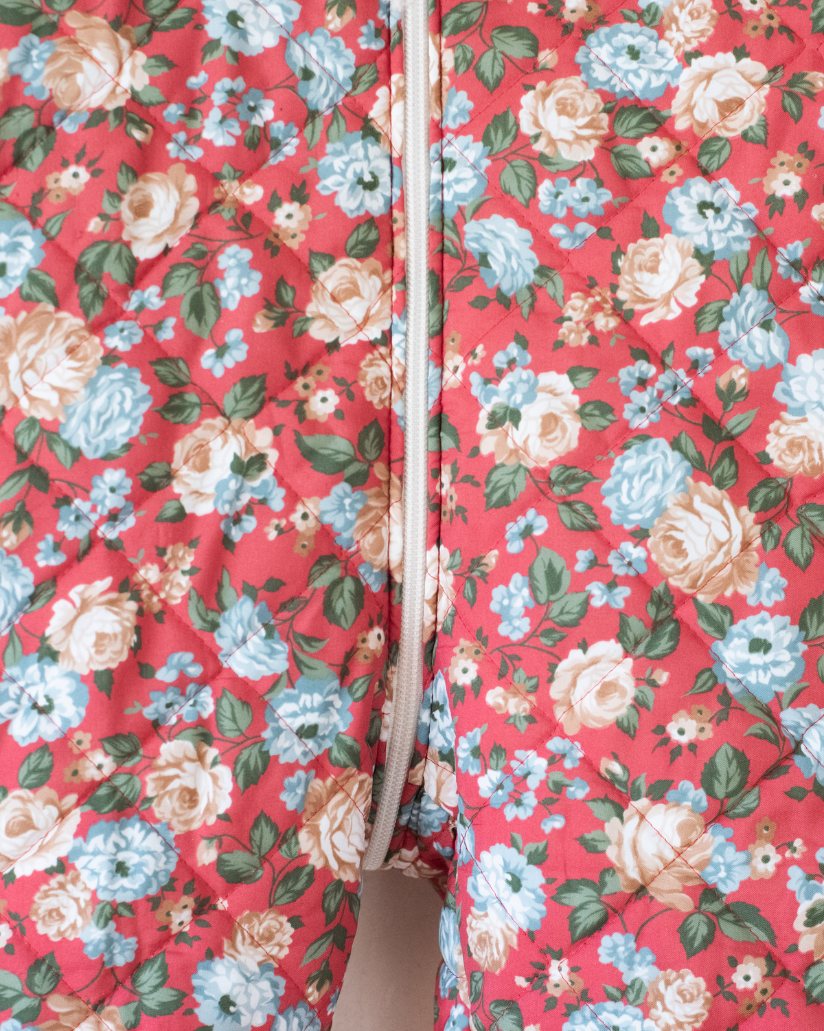 Floral snowsuit with a fur hood | 12-18 months