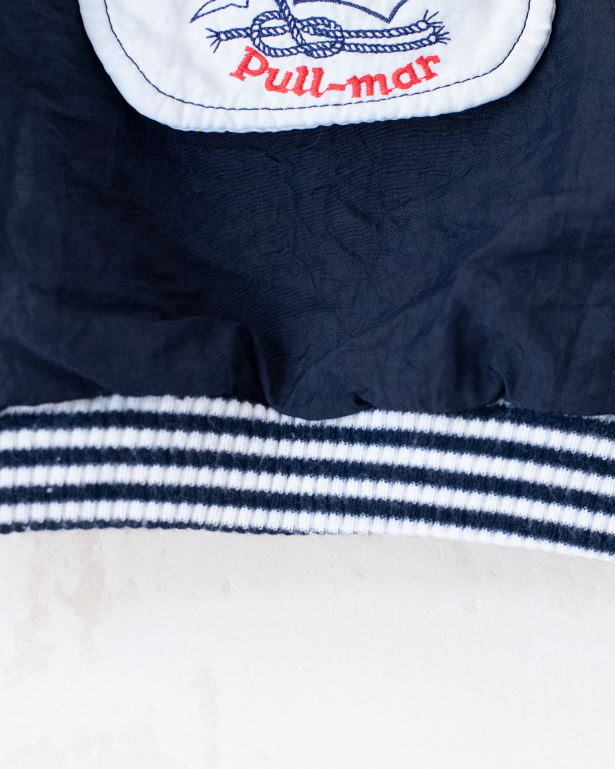 Blue tracksuit with sailor hat and pom-pom | 6-9 months