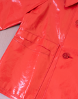 מעיל גשם אדום צרפתי עם כפתורי עוגנים | 2-3 שנים