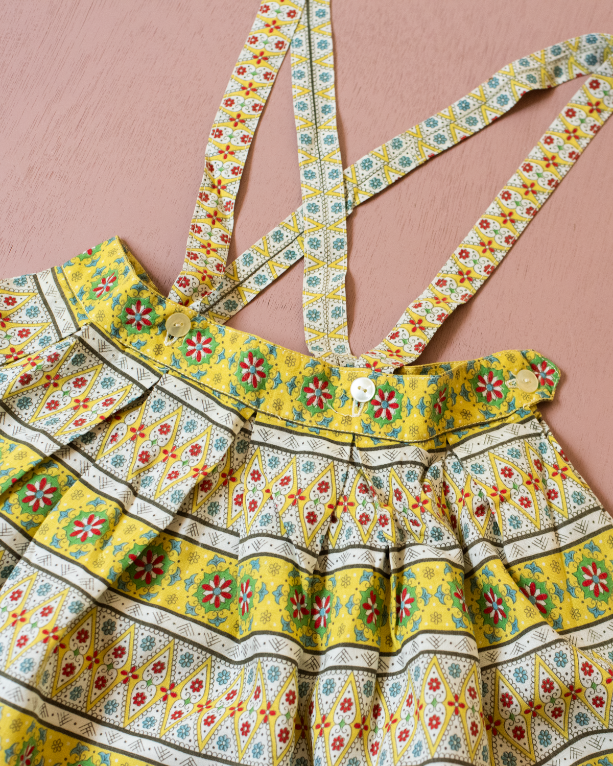 French floral skirt with sequins | 4-5 years
