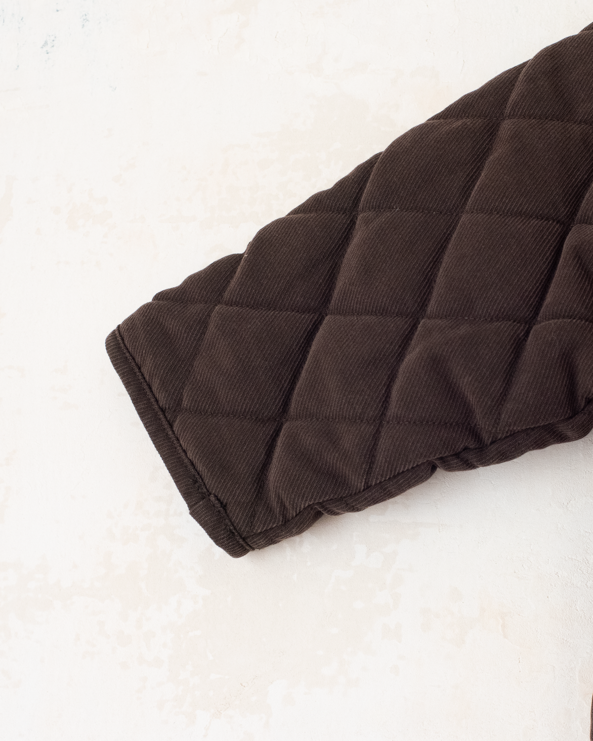 Brown quilted jacket with Baby King embroidery | 12-18 months