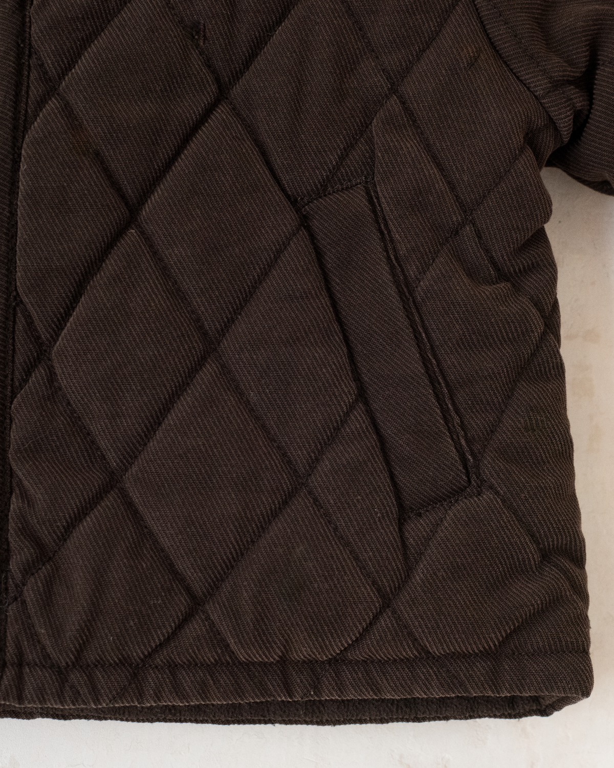 Brown quilted jacket with Baby King embroidery | 12-18 months