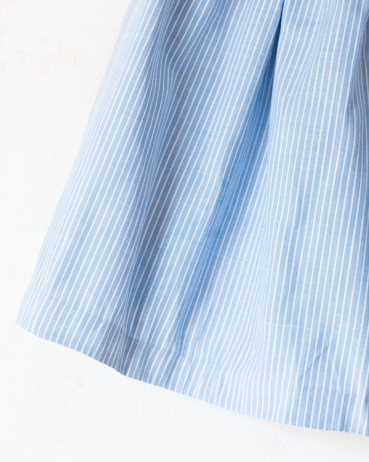 Striped dress with white embroidery | 6-9 months