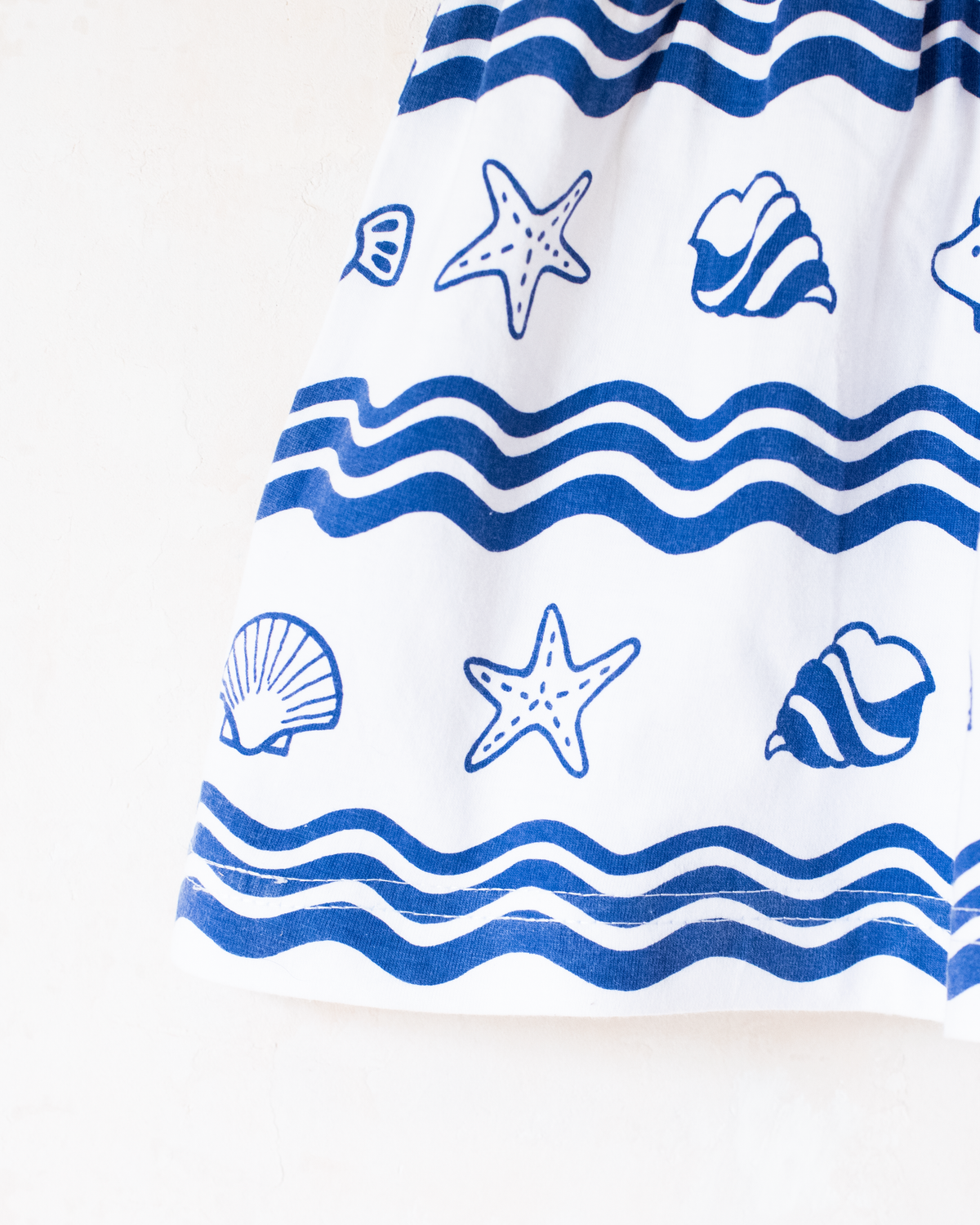 White dress with sea prints | 18-24 months