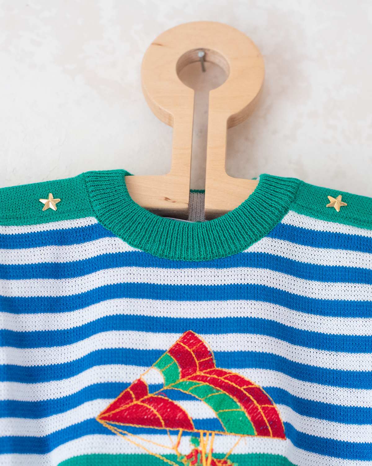 Striped shirt and paraglider | Dead stock from Italy | 9-12 months