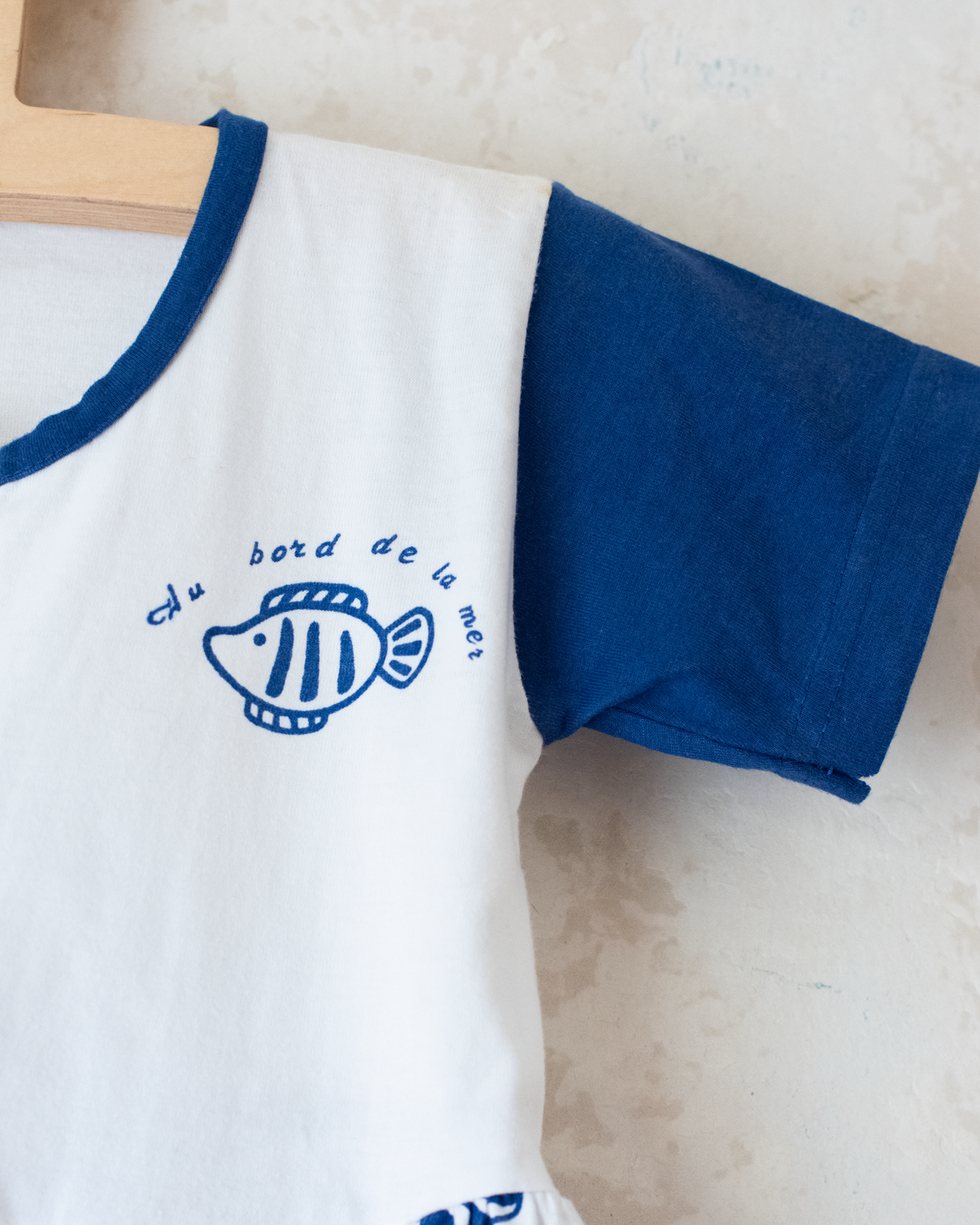 White dress with sea prints | 18-24 months