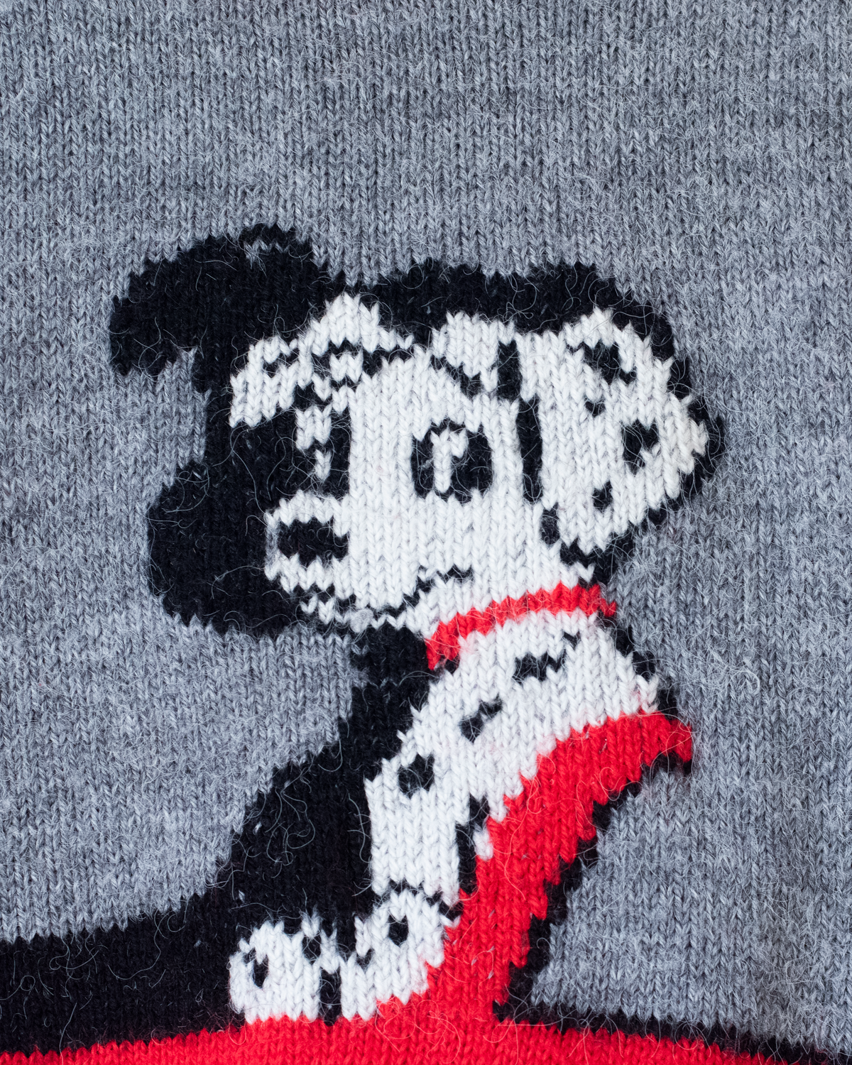 Wool sweater with a Dalmatian dog | 6-7 years