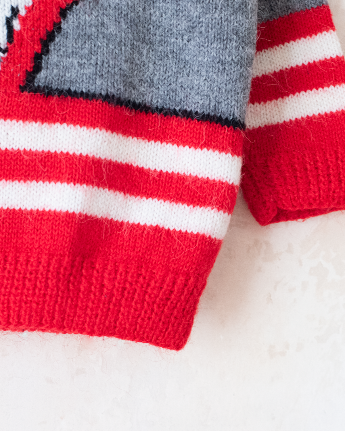 Wool sweater with a Dalmatian dog | 6-7 years