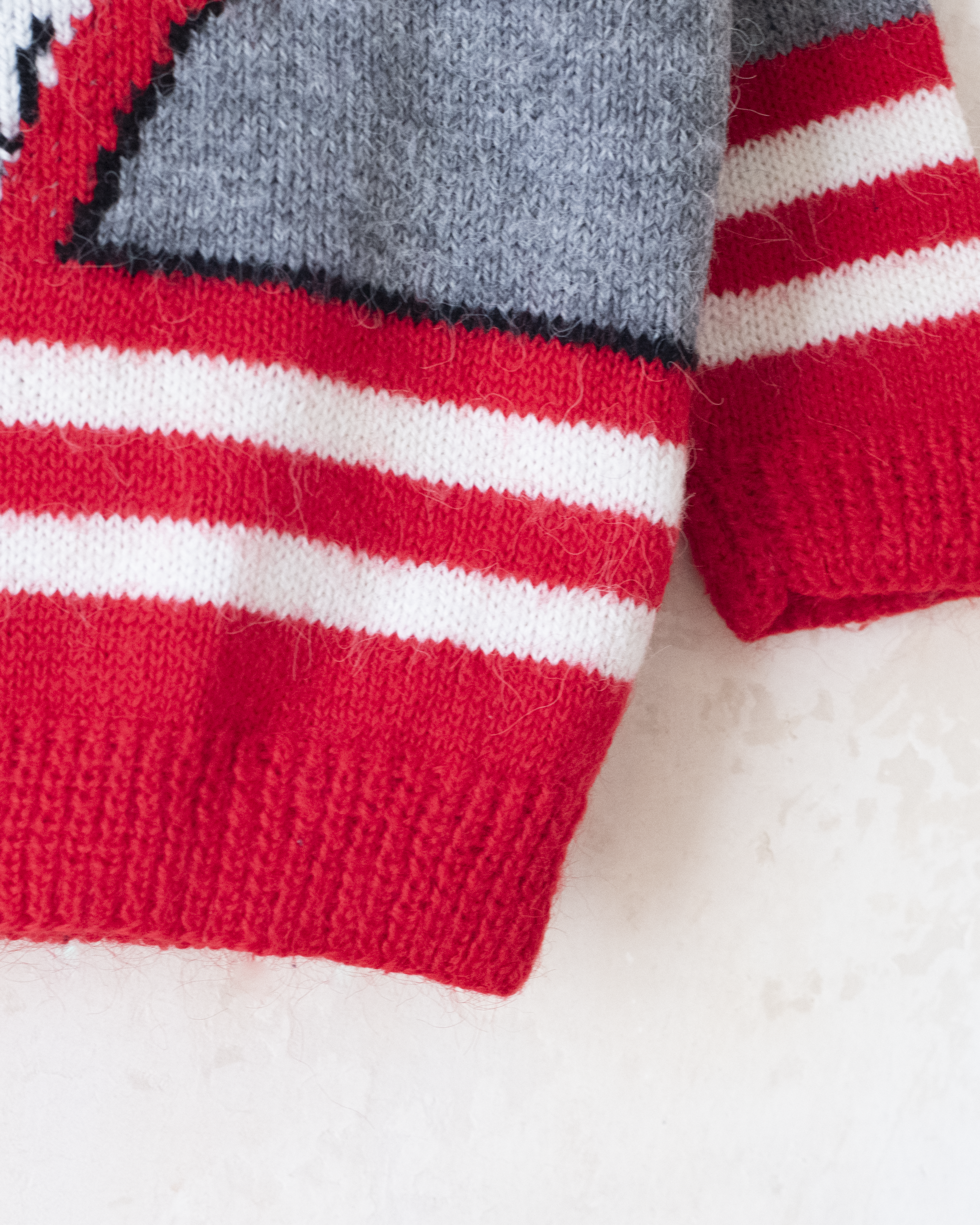 סוודר צמר עם כלב דלמטי | 6-7 שנים