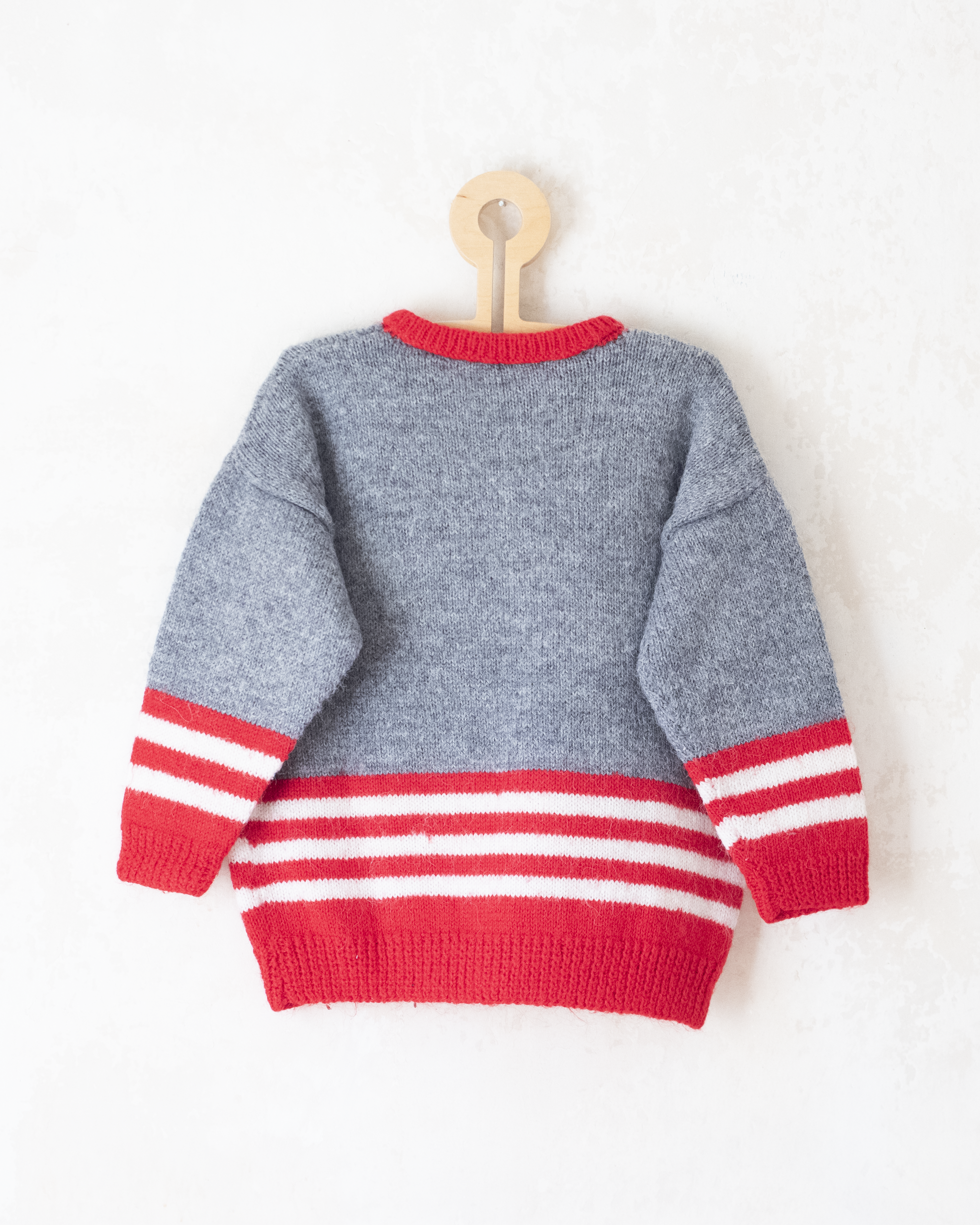 סוודר צמר עם כלב דלמטי | 6-7 שנים