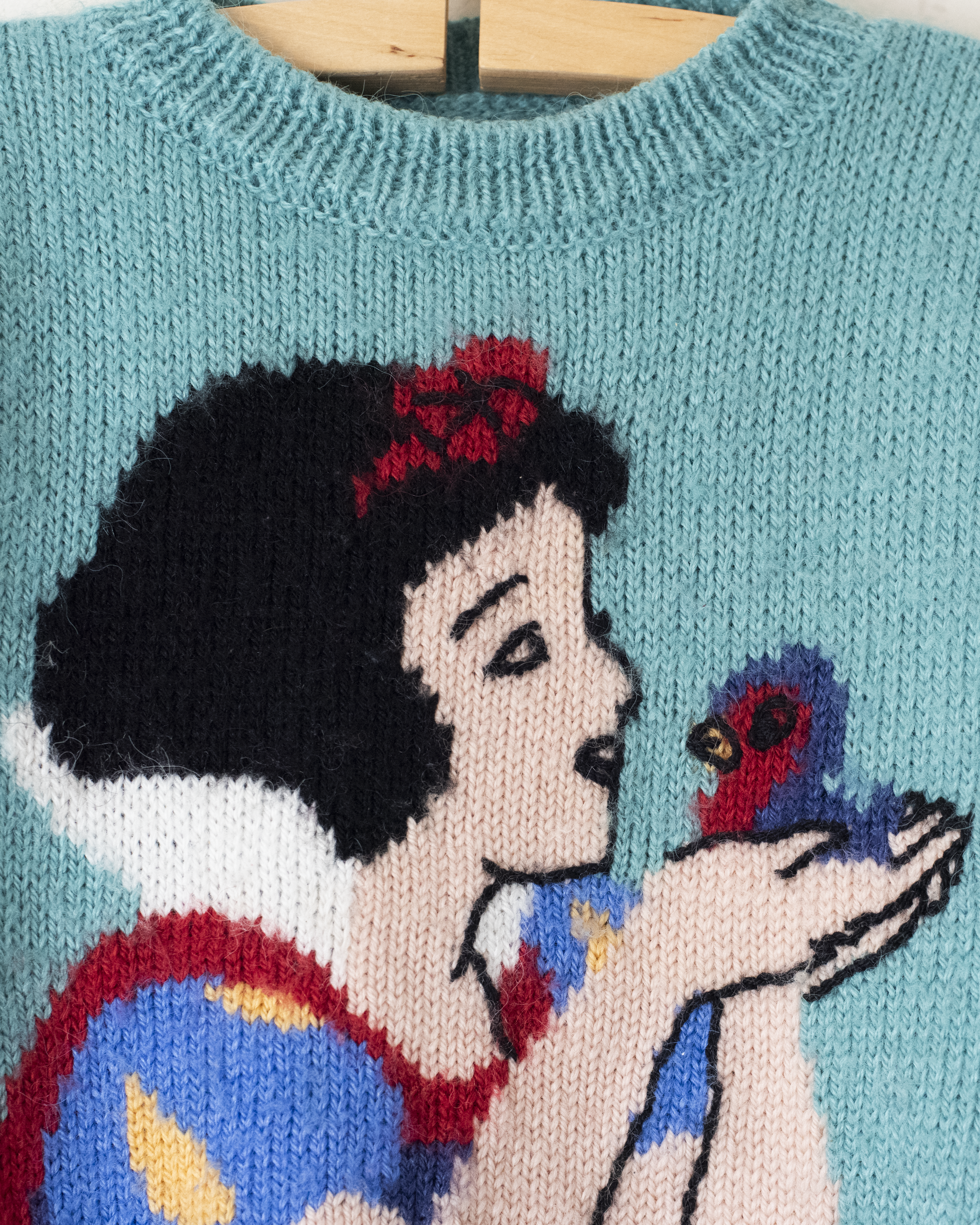 סוודר טורקיז עם שלגיה | 3-4 שנים