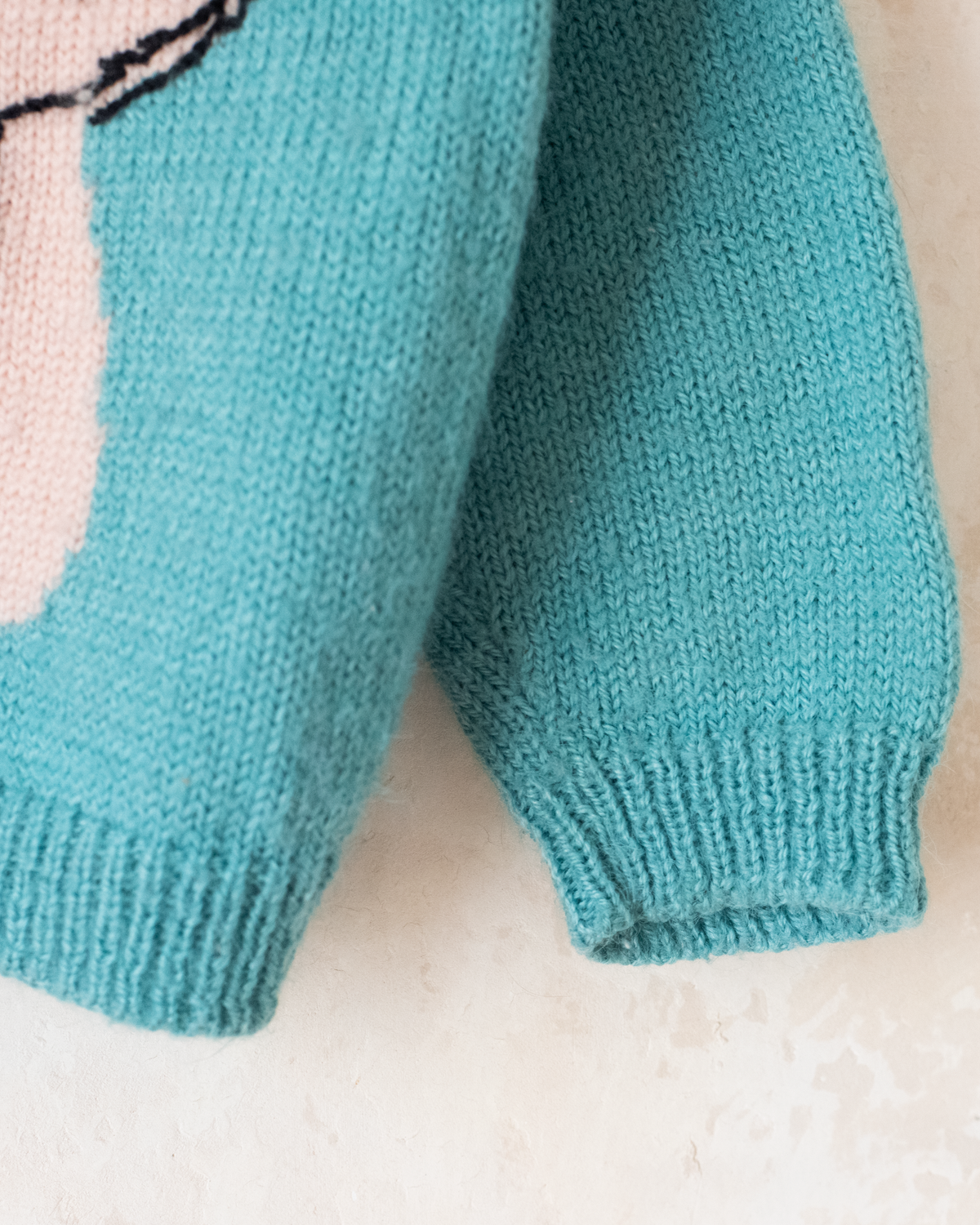 Turquoise sweater with Snow White | 3-4 years