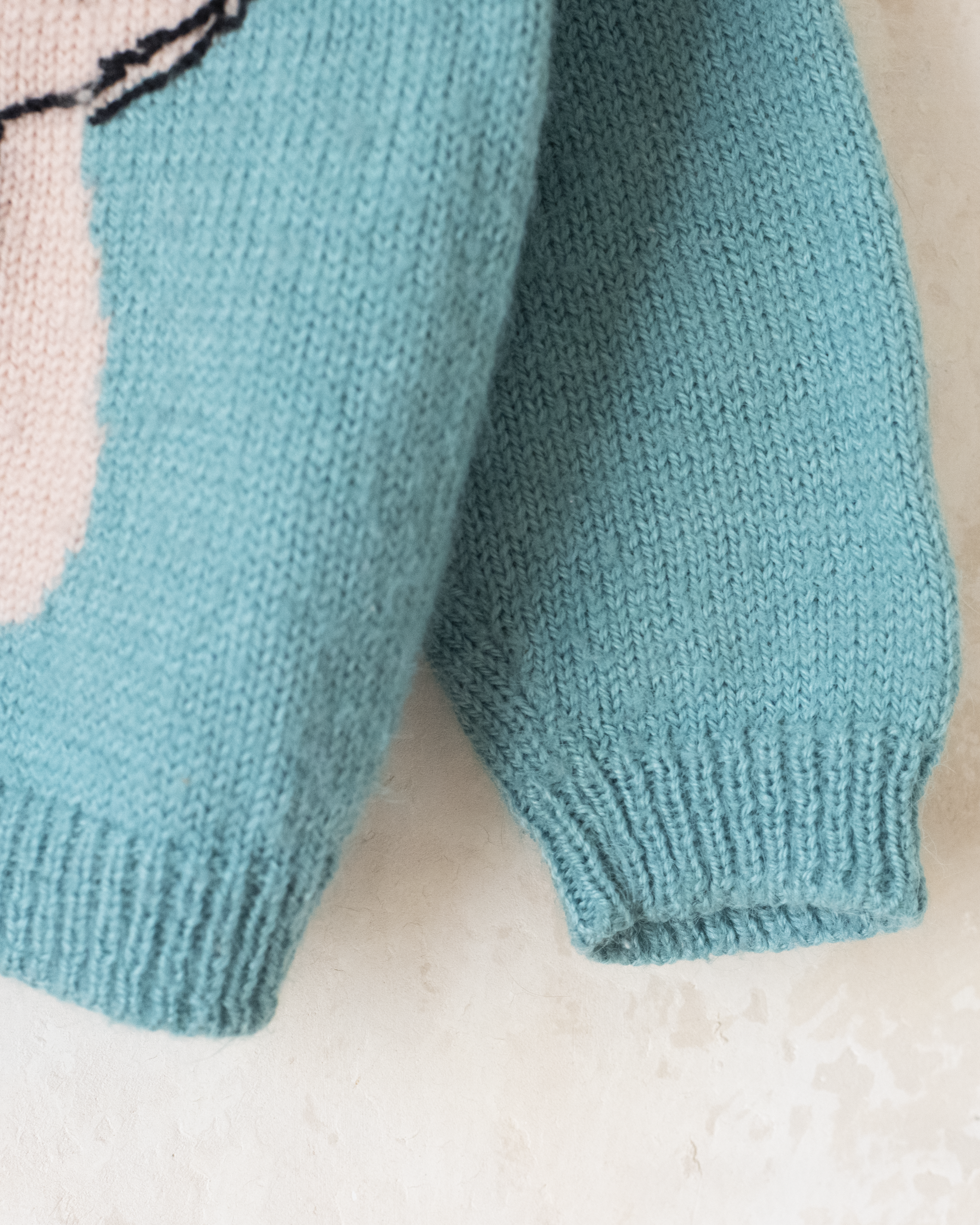 סוודר טורקיז עם שלגיה | 3-4 שנים