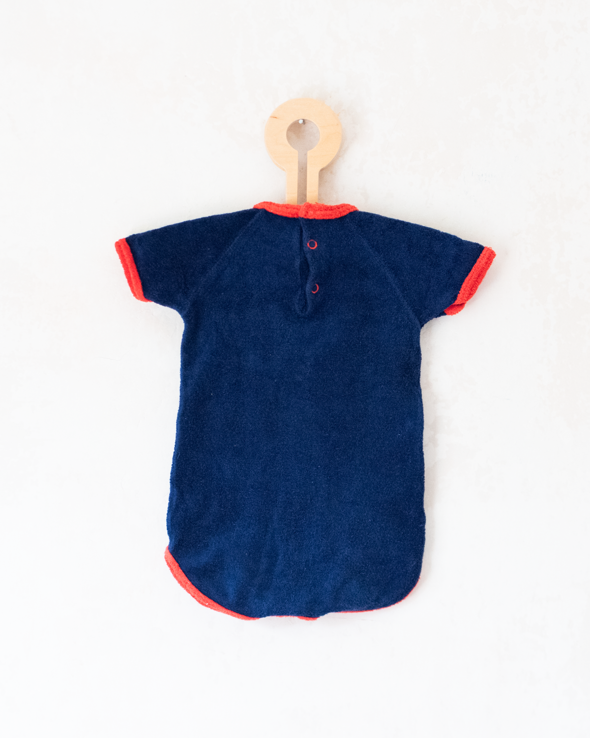 Towel cloth overalls with apple | 6-9 months