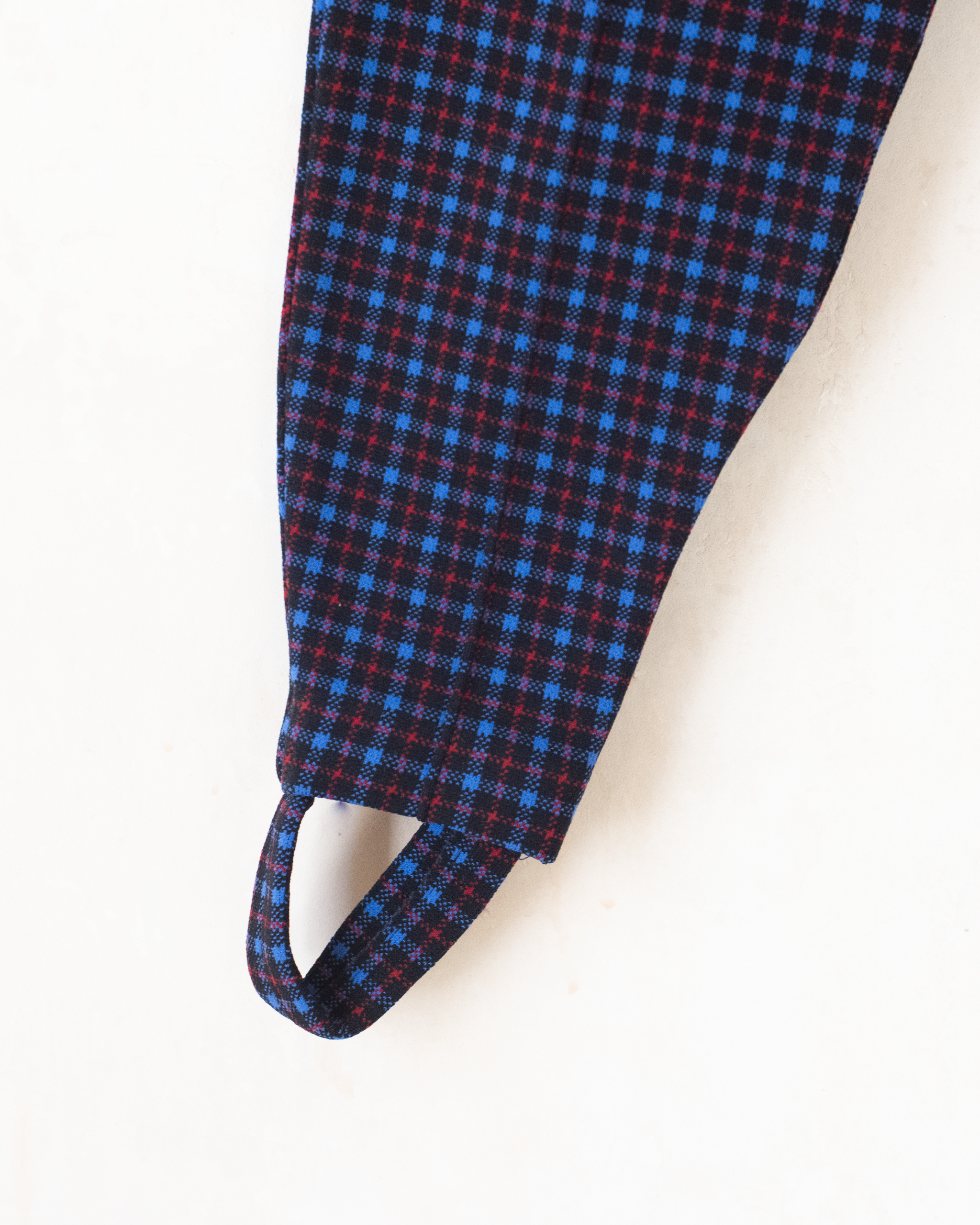 מכנסי רגליות משובצים | דד סטוק צרפתי מהסבנטיז | 6-7 שנים