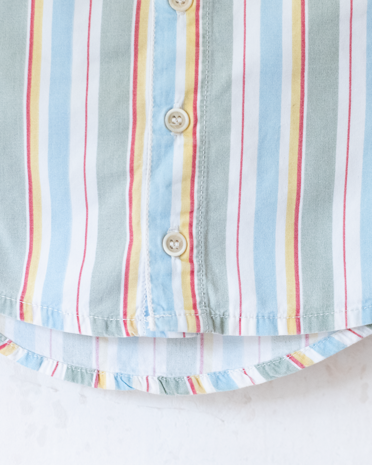 Striped button-down shirt with Tintin | 3-4 years