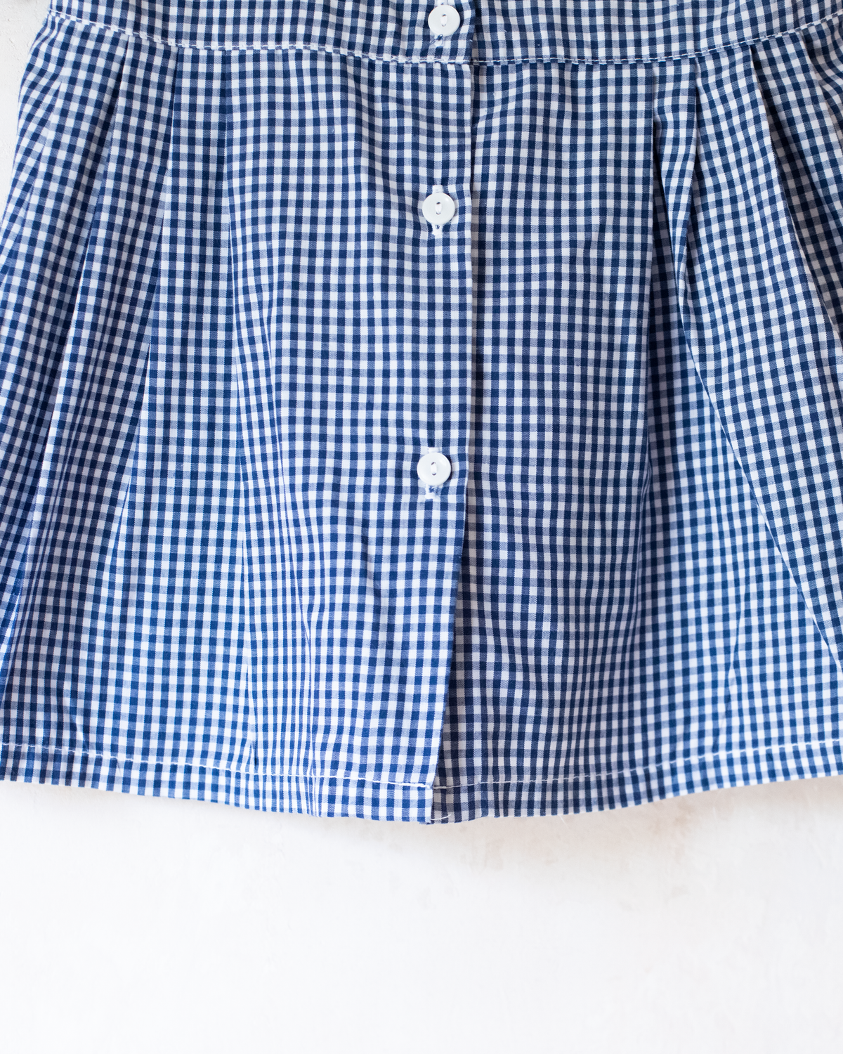Plaid dress with embroidered geese | 12-18 months
