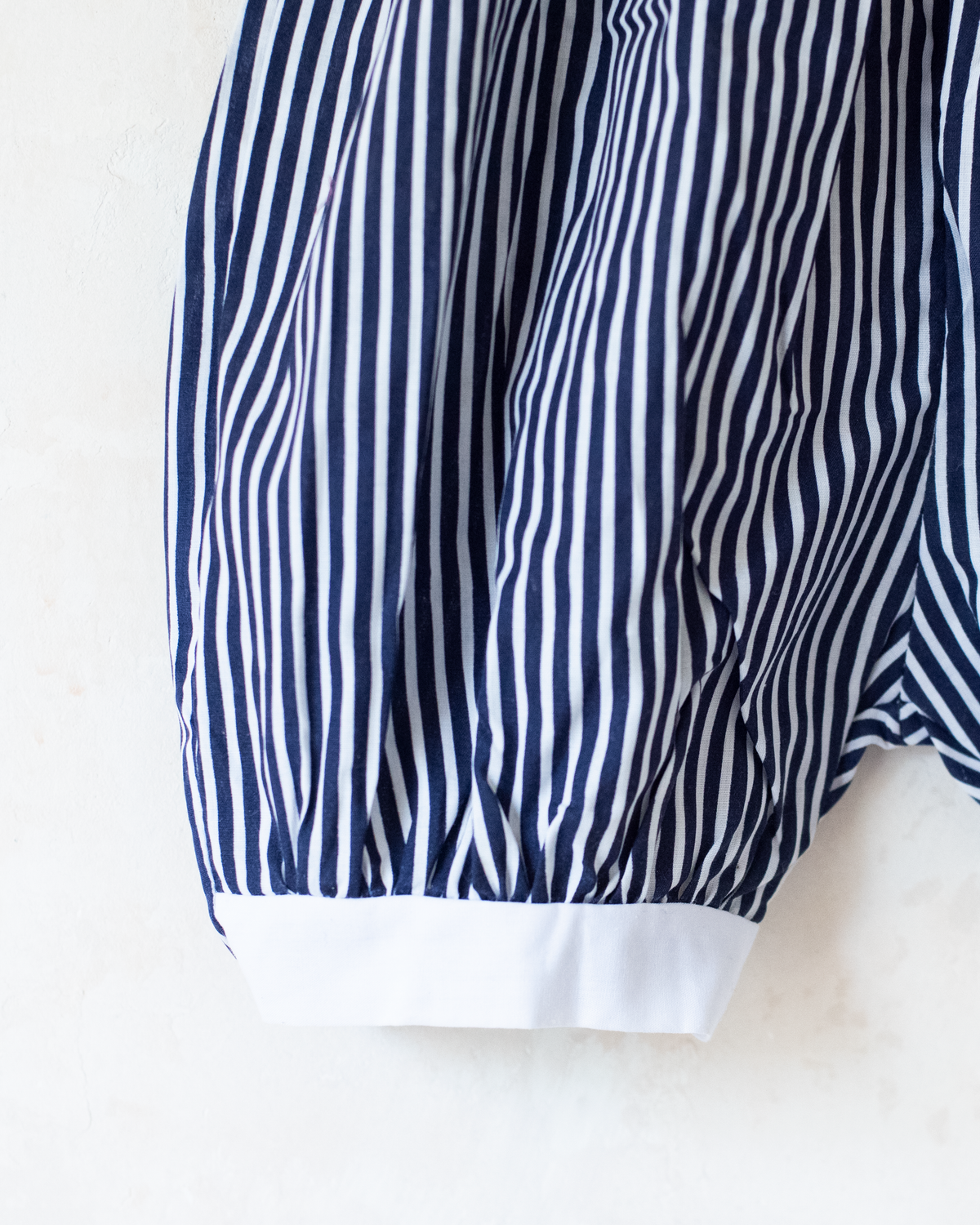 Sailor overalls with stripes and red bow tie | 12-18 months