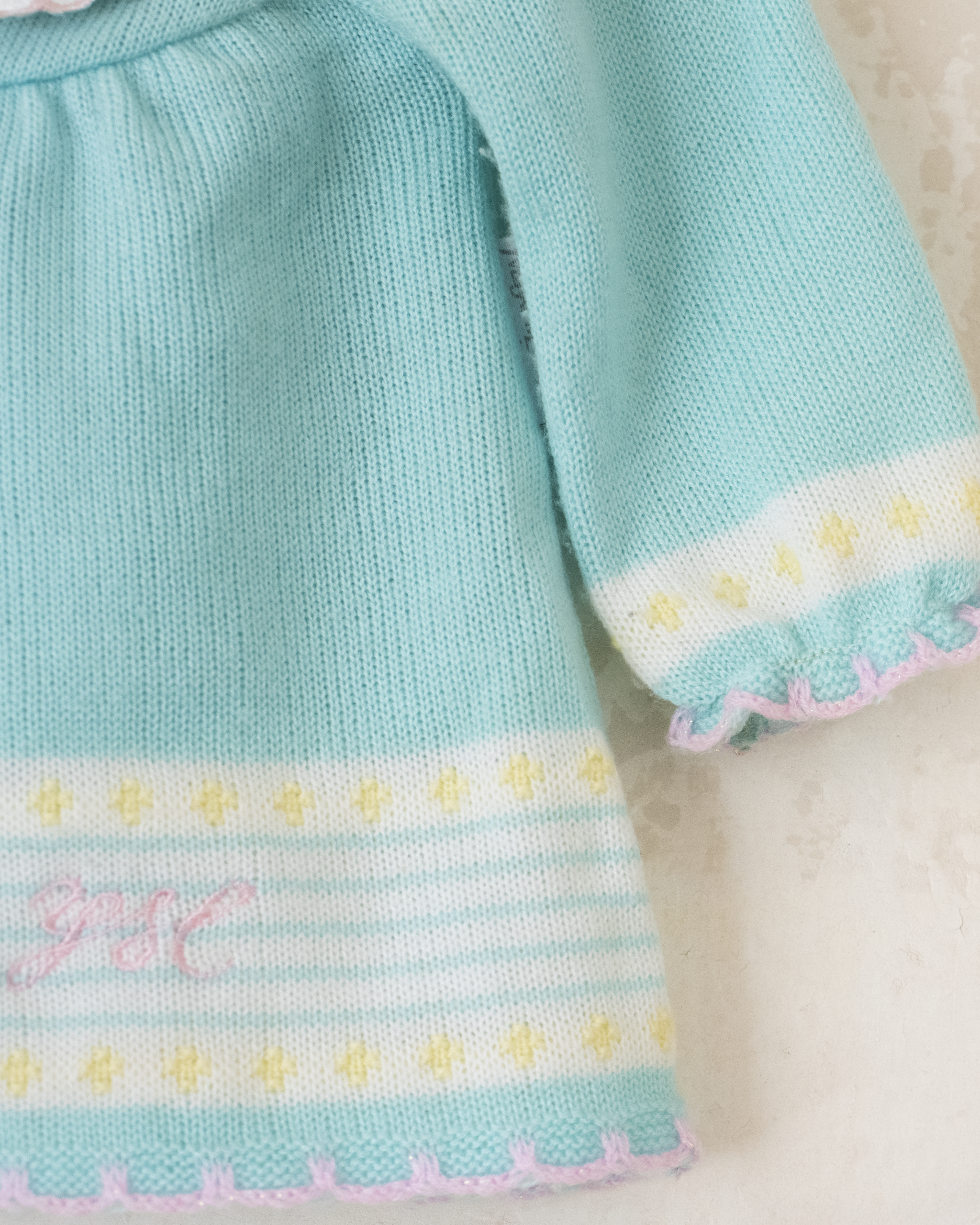 שמלת צמר מבית איב סאן לורן | 6-9 חודשים