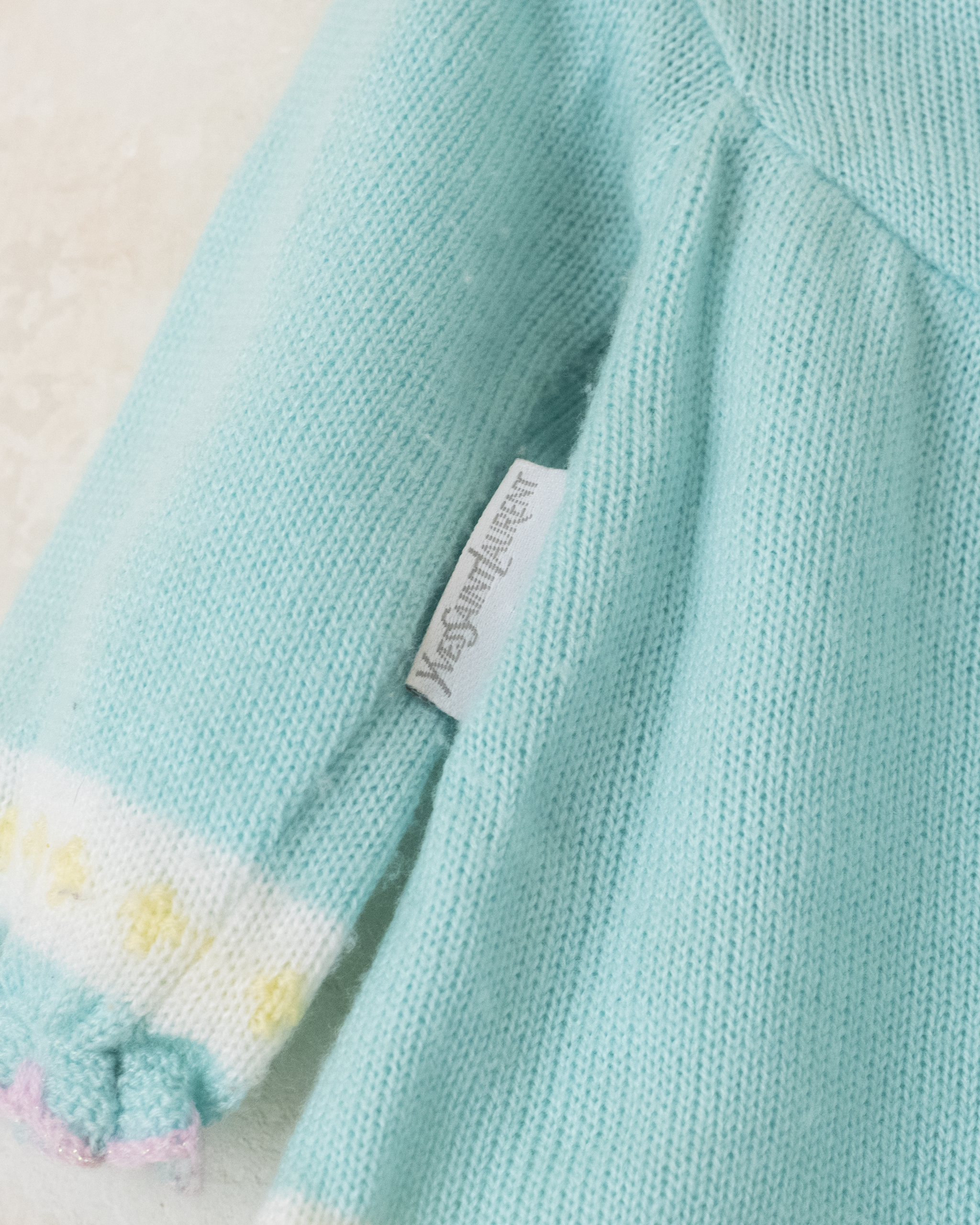 שמלת צמר מבית איב סאן לורן | 6-9 חודשים