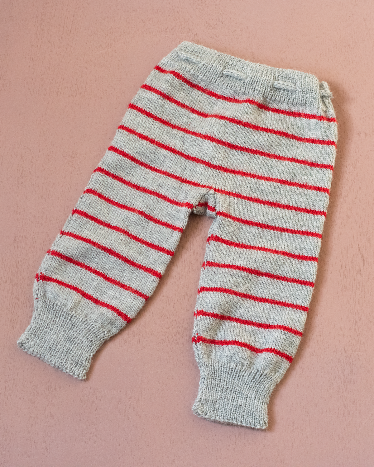 Grey wool trousers with stripes | 18-24 months