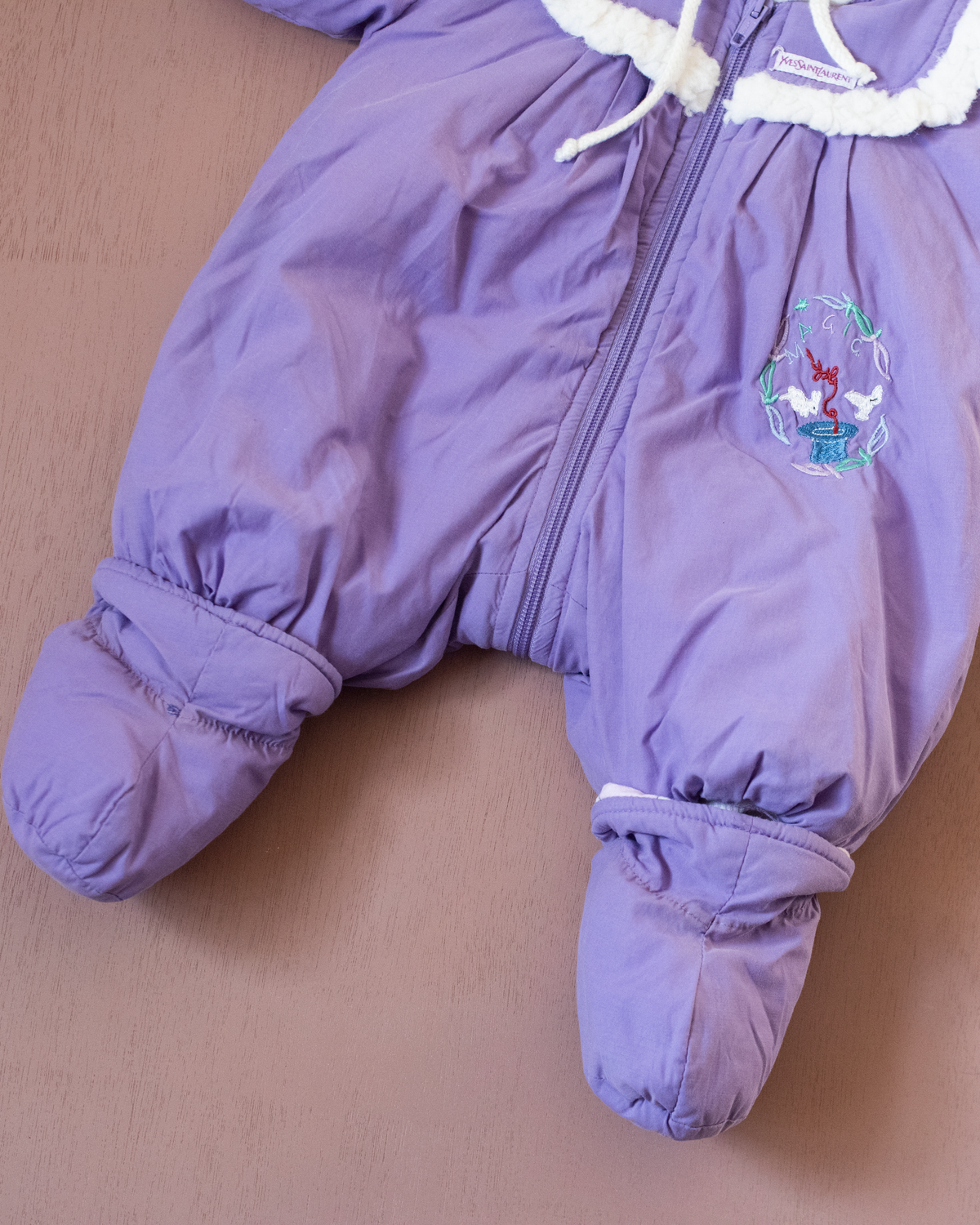 Vintage purple snowsuit by Yves Saint Laurent | 3-6 months