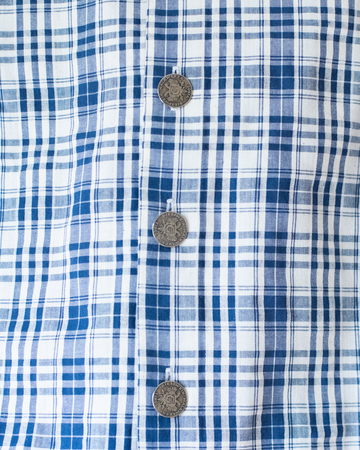 Plaid button-down shirt | Dead stock from Austria | 4-5 years
