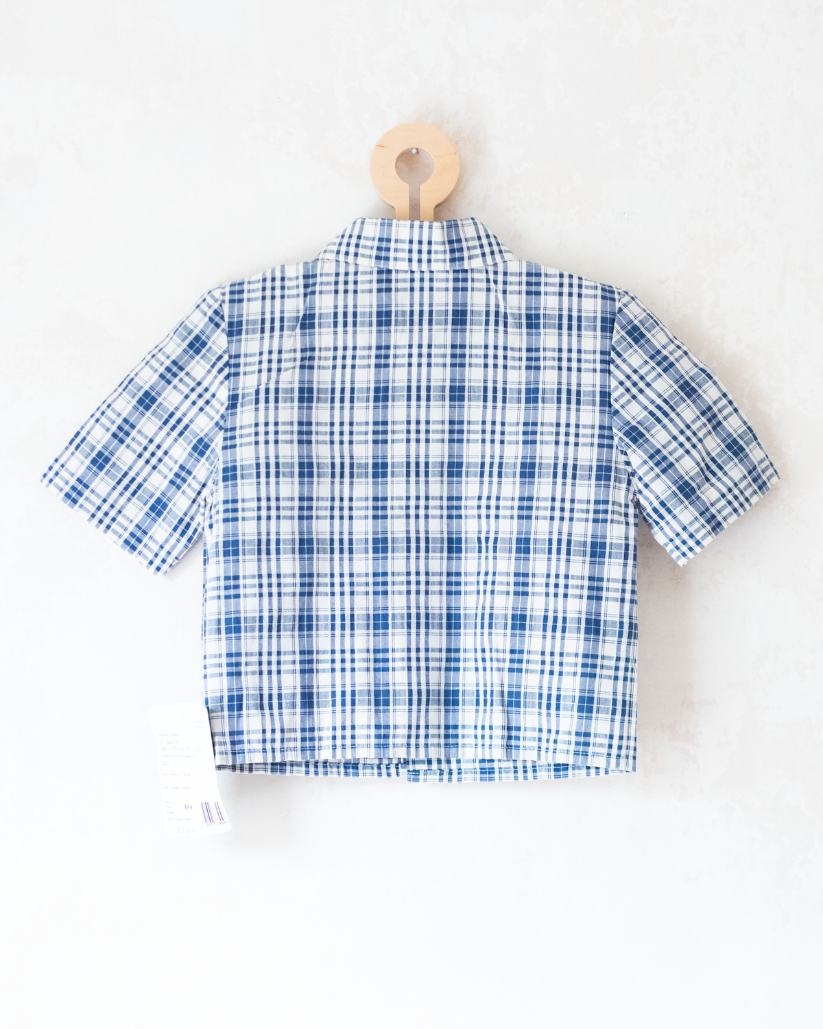 Plaid button-down shirt | Dead stock from Austria | 4-5 years