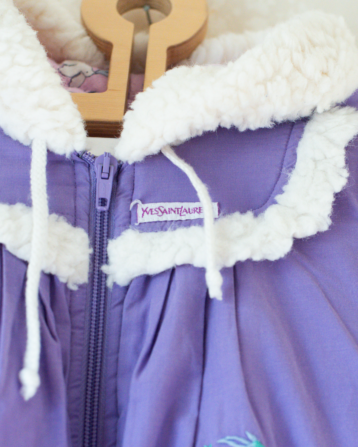 Vintage purple snowsuit by Yves Saint Laurent | 3-6 months