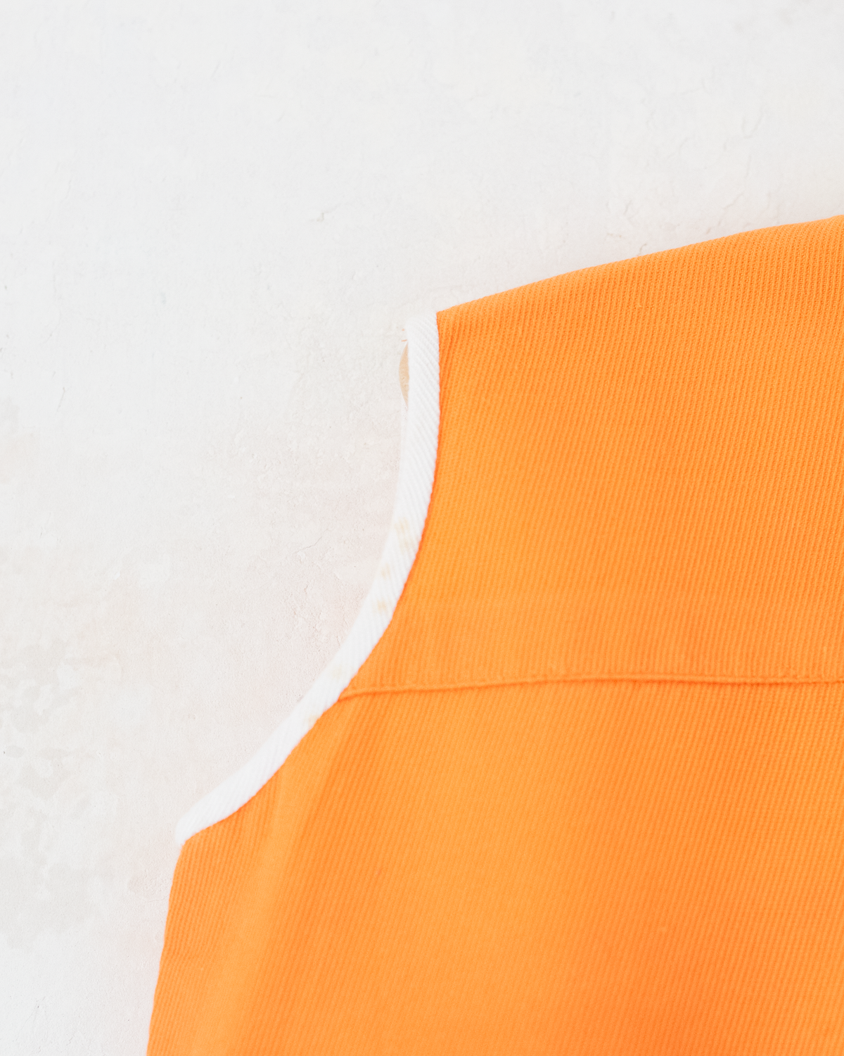 Orange dress with white flower embroidery | 12-18 months