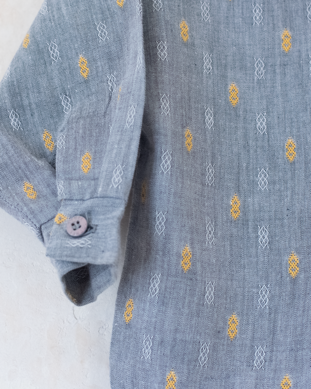 Gray button-down shirt | 12-18 months
