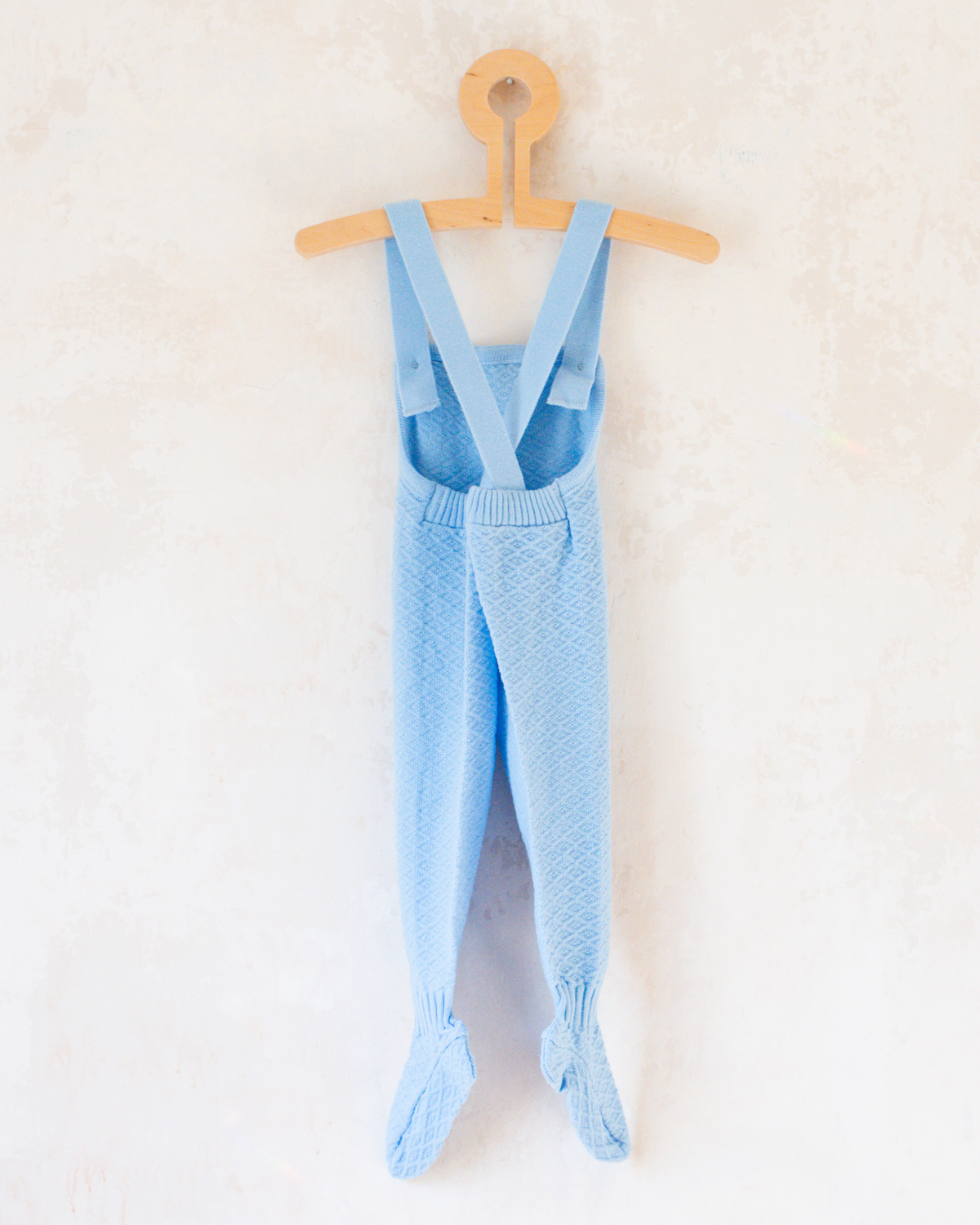 Light blue footed romper | French deadstock | 12-18 months