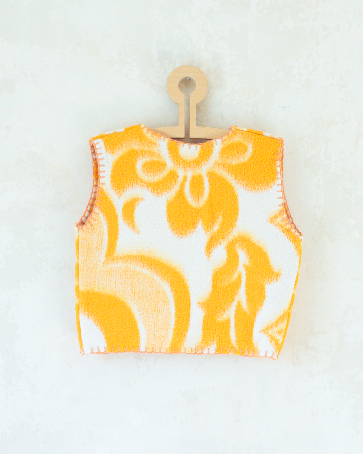 Reclaimed floral wool vest | 4-5 years