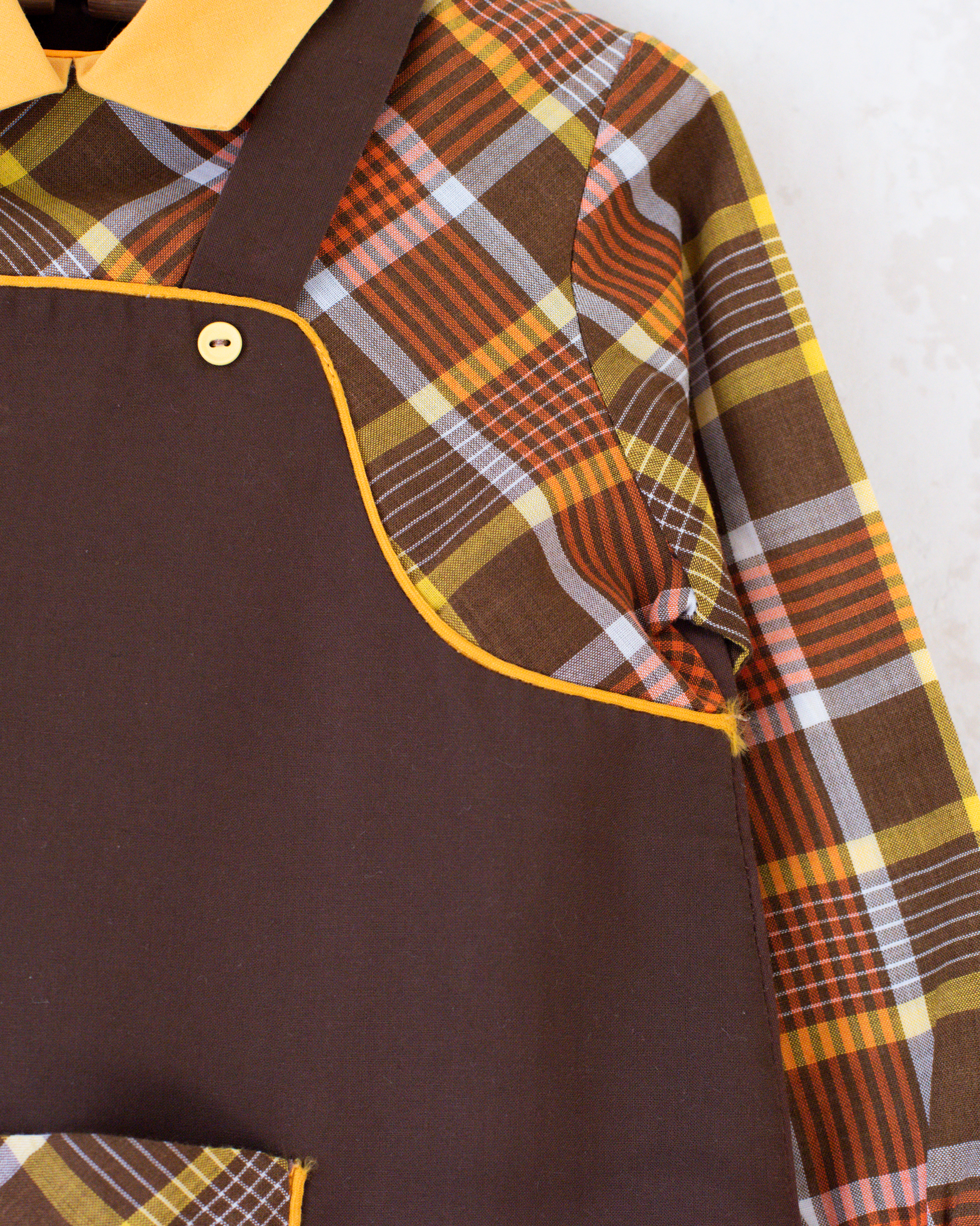 חולצה צרפתית משובצת עם צווארון | 2-3 שנים