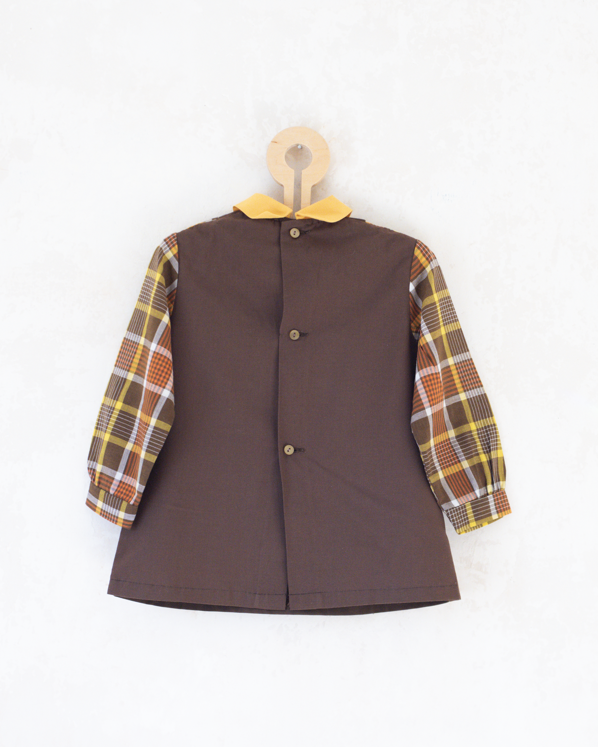 חולצה צרפתית משובצת עם צווארון | 2-3 שנים