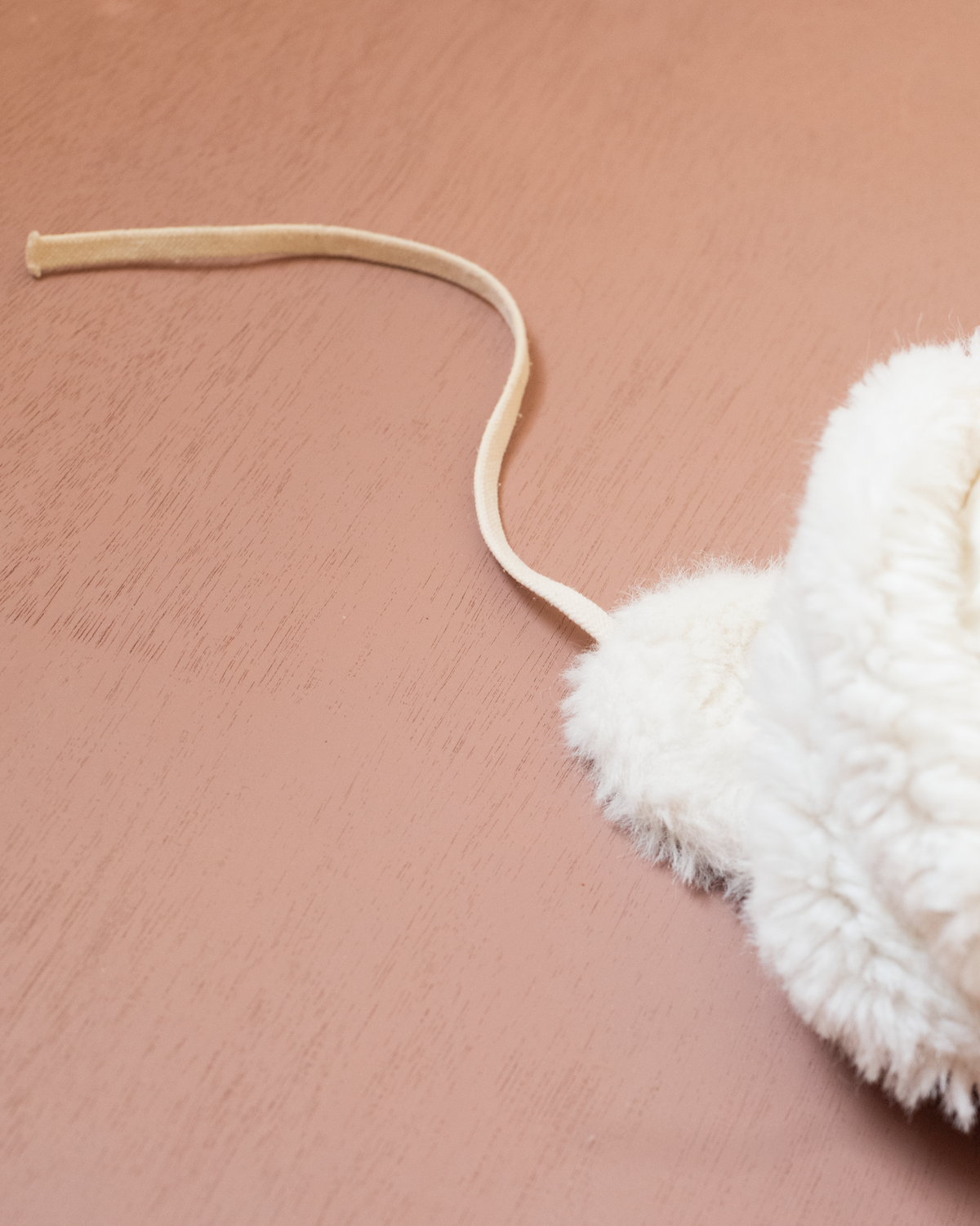 White fur hat by Yves Saint Laurent | 6-12 months